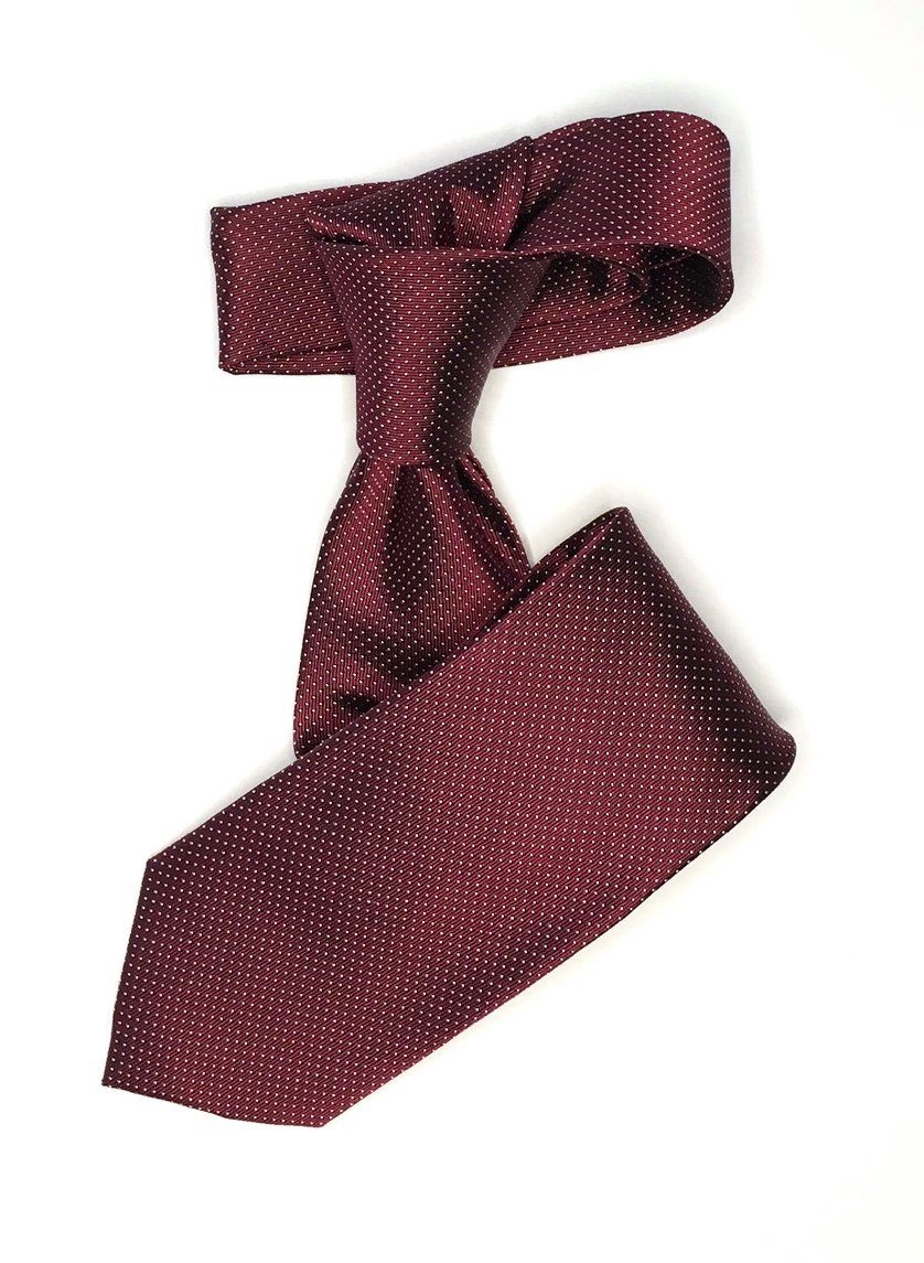 Seidenfalter Krawatte Seidenfalter 7cm Picoté Krawatte Wine | Breite Krawatten