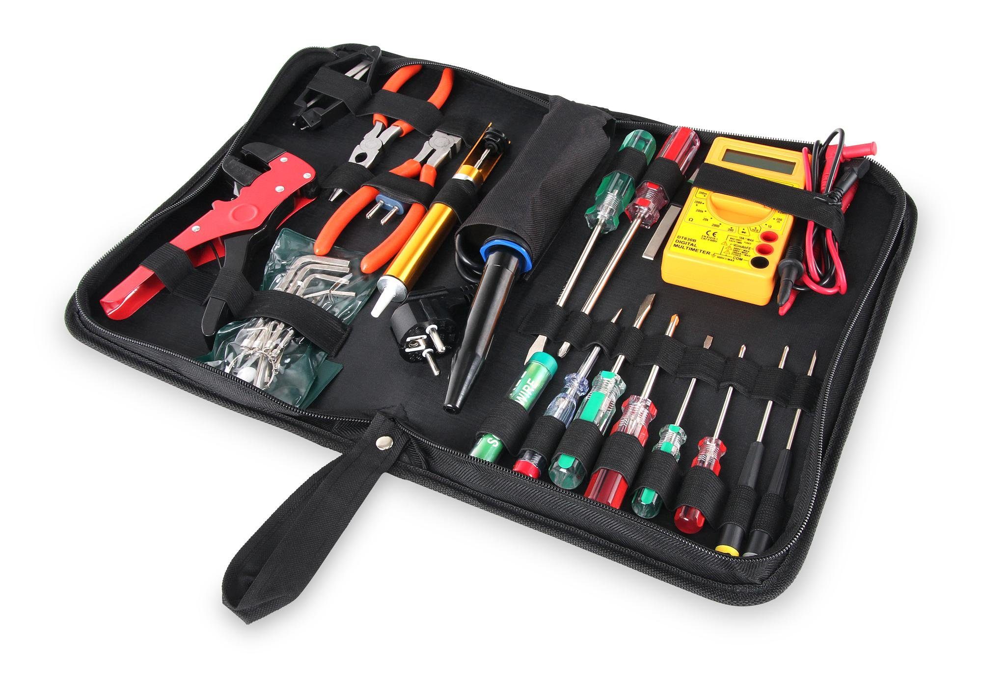 Stagecaptain Elektrowerkzeug-Set EWS-15, 27-tlg., inklusive Lötkolben und M günstig online kaufen