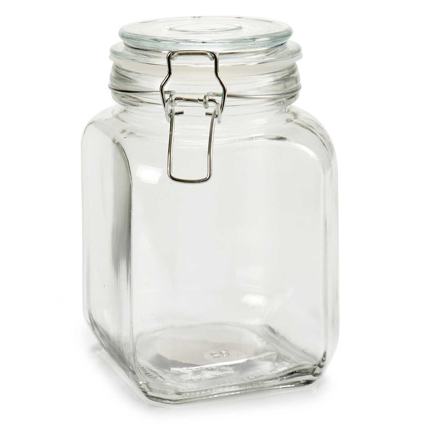 Vivalto Vorratsglas Glas mit Schnappdeckel, 1,2 l, Glas, (einzeln, einzeln)