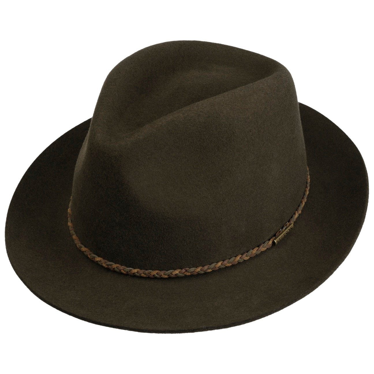 Stetson Filzhut (1-St) Wollfilzhut mit Lederband