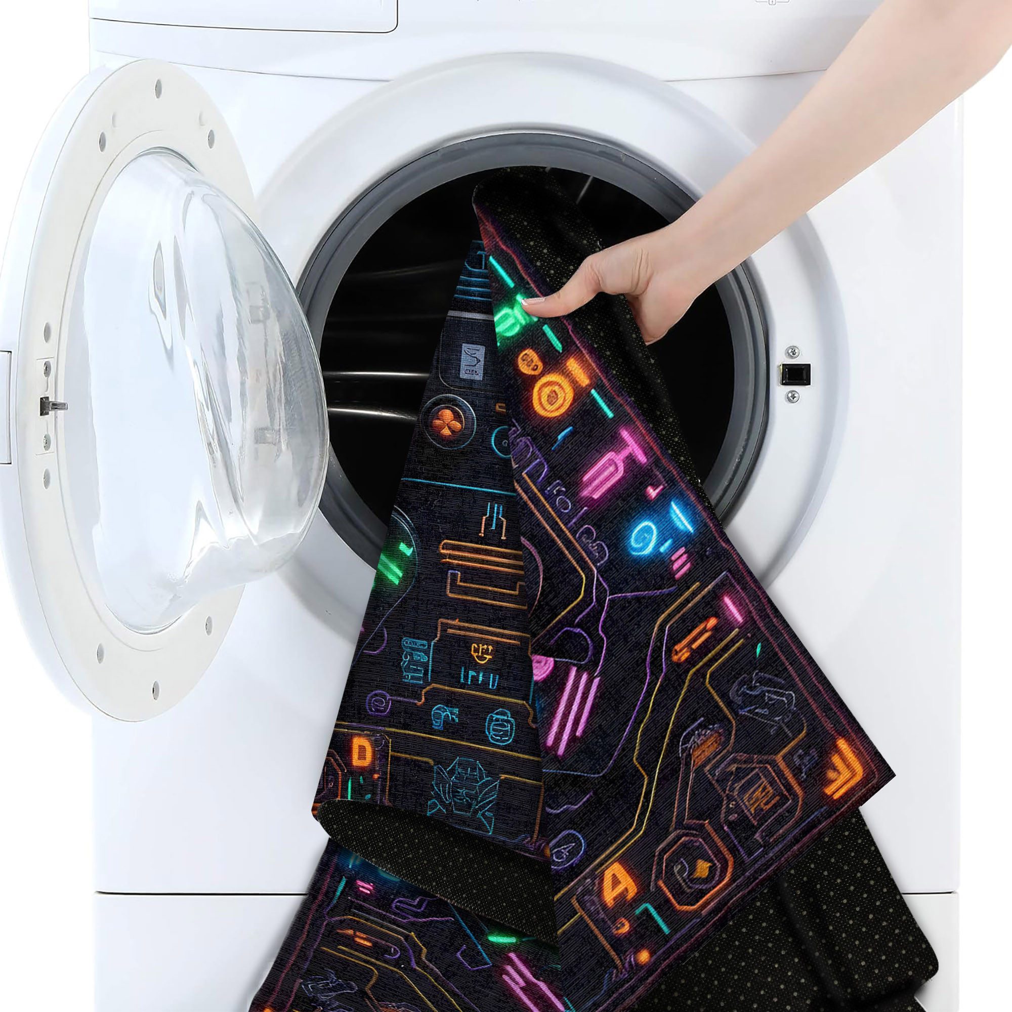 Bamyum Teppich Gameking Chenille Druck Teppich, Gaming Videospiel Waschbarer Teppich, Einzelstück