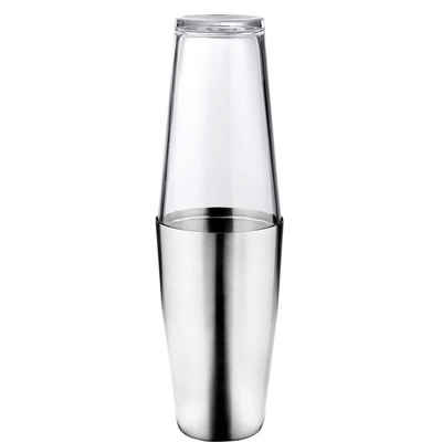 BUTLERS Cocktail Shaker »BOSTON SHAKER Cocktailshaker mit Glas 700ml«, Edelstahl, Glas