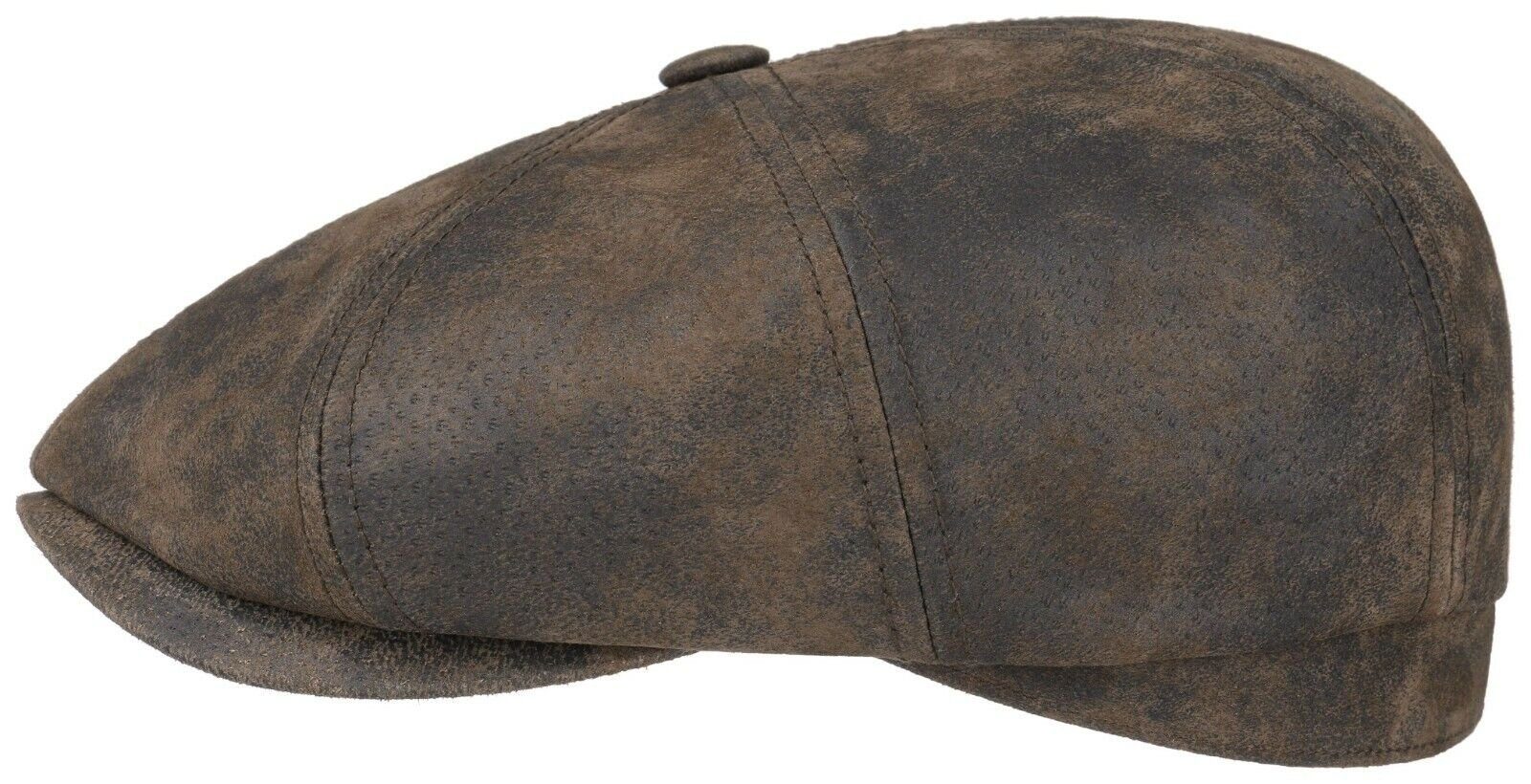 Stetson Ballonmütze Hatteras Pigskin 100% Leder Leder Braun aus