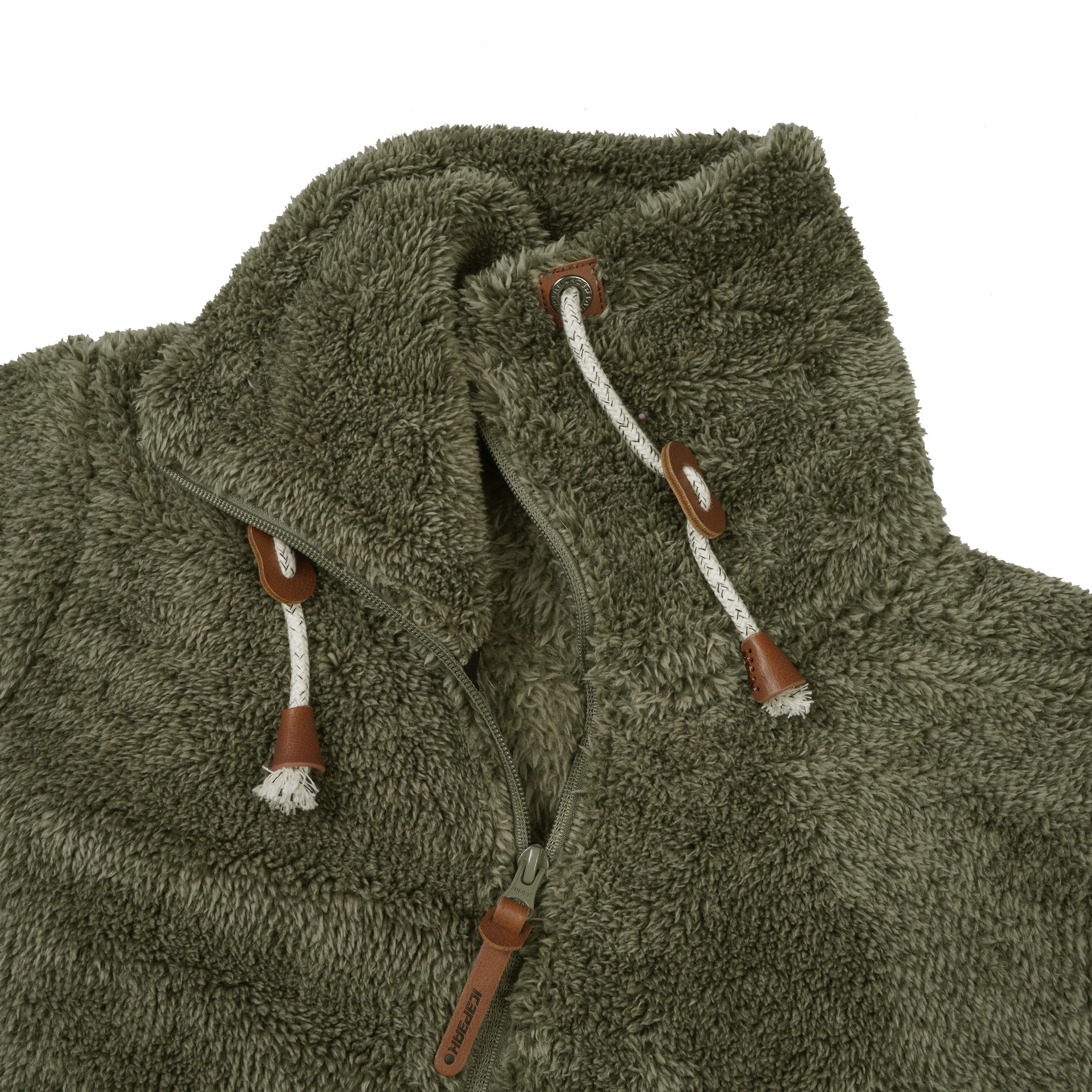 Icepeak Fleecejacke ICEPEAK COLONY schnell trocknendes Material aus Polyester, mit Reißverschluss