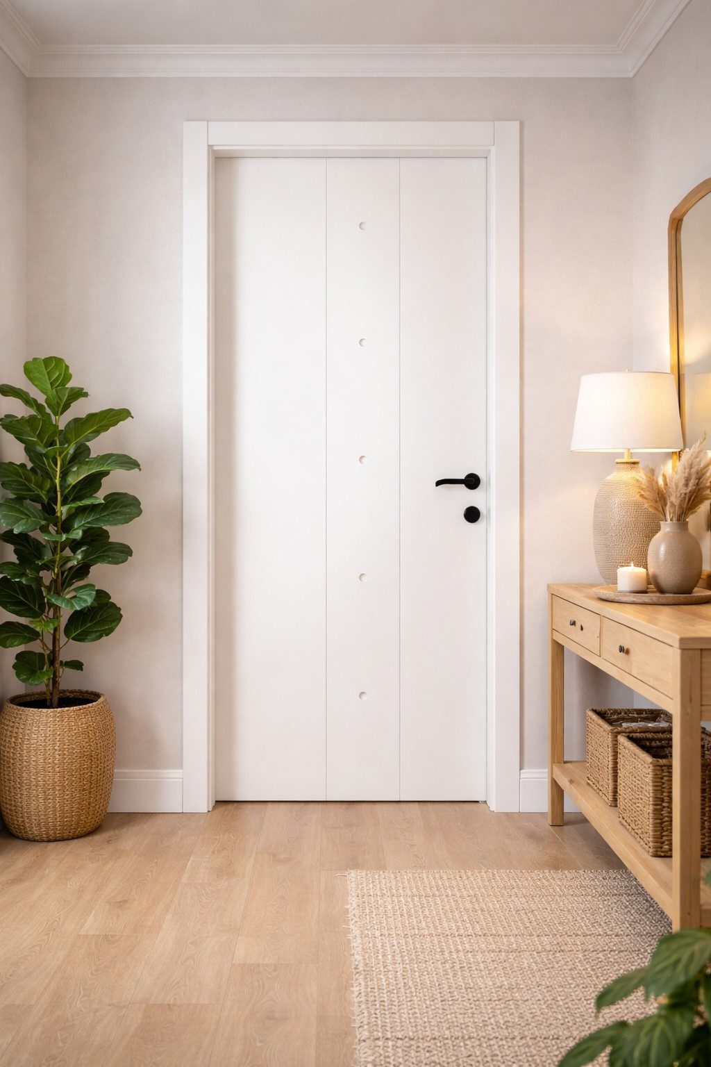 Xlmoebel Zimmertür Weiße Tür im minimalistischen Design für Ihr Zuhause, Made in Europa