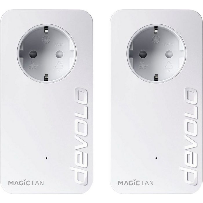 DEVOLO Magic 1 LAN Starter Kit (1200Mbit Powerline 2x GbitLAN Heimnetz) Smart-Stecker