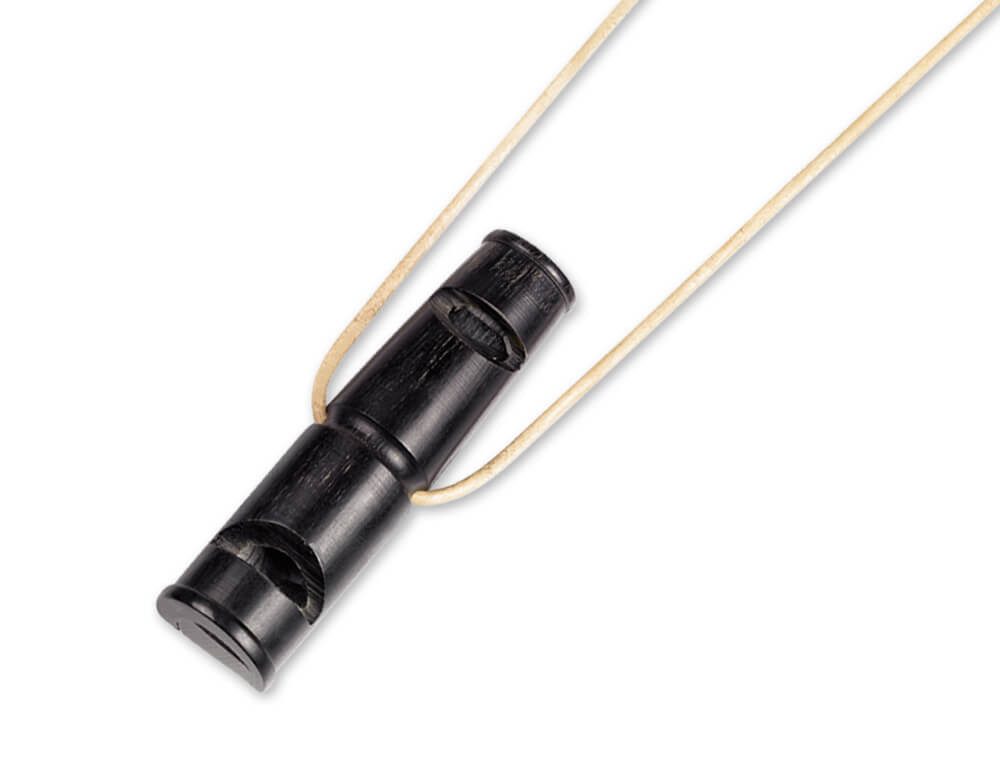 Nobby Tier-Clicker Büffelhornpfeife, zwei-Ton, 7cm