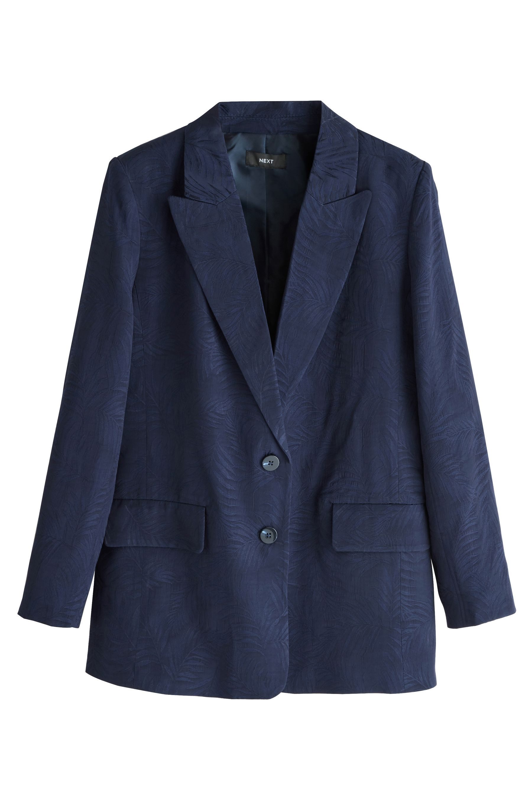 Jackenblazer Einreihiger Jacquard-Satin-Blazer