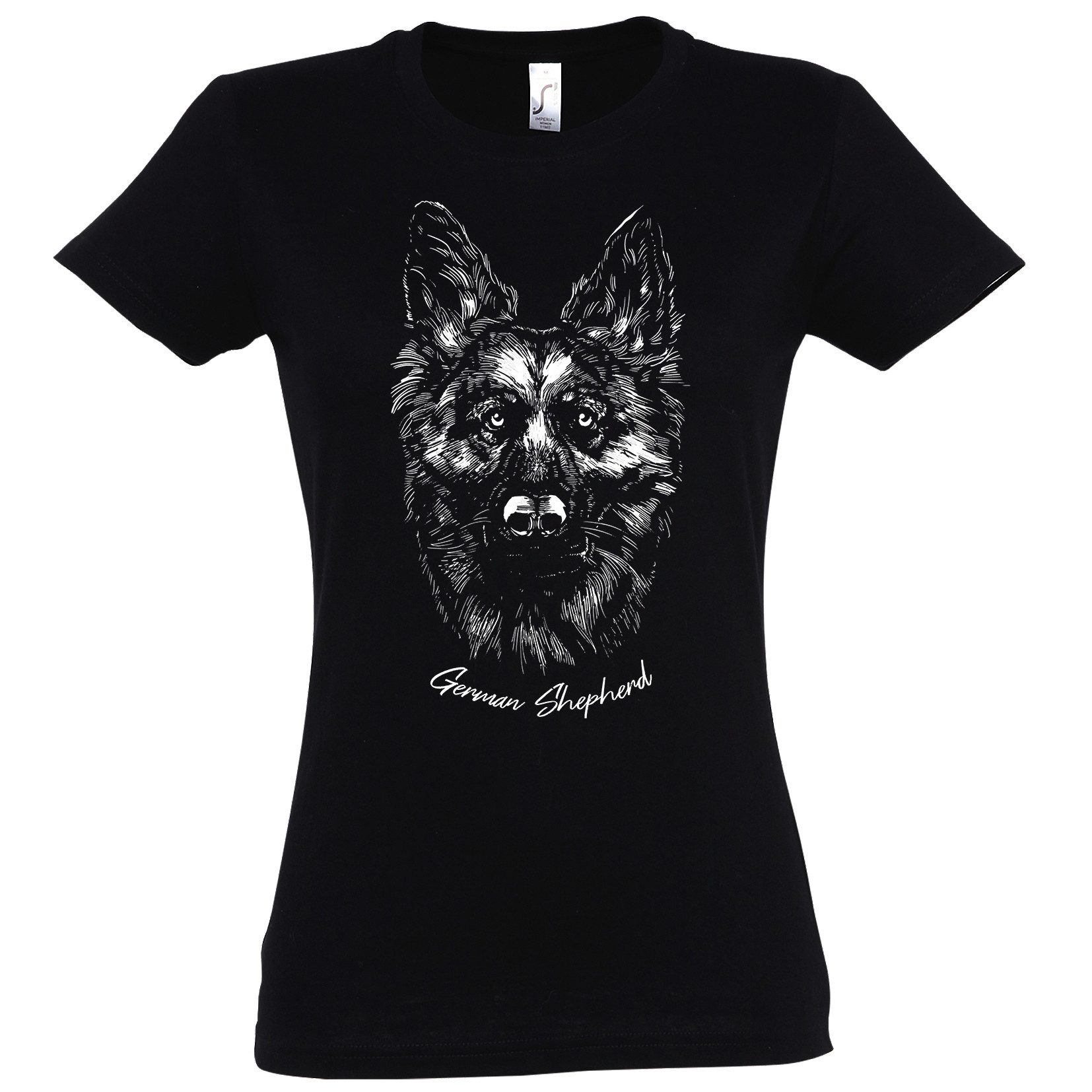 Print-Shirt German Shepherd Damen T-Shirt