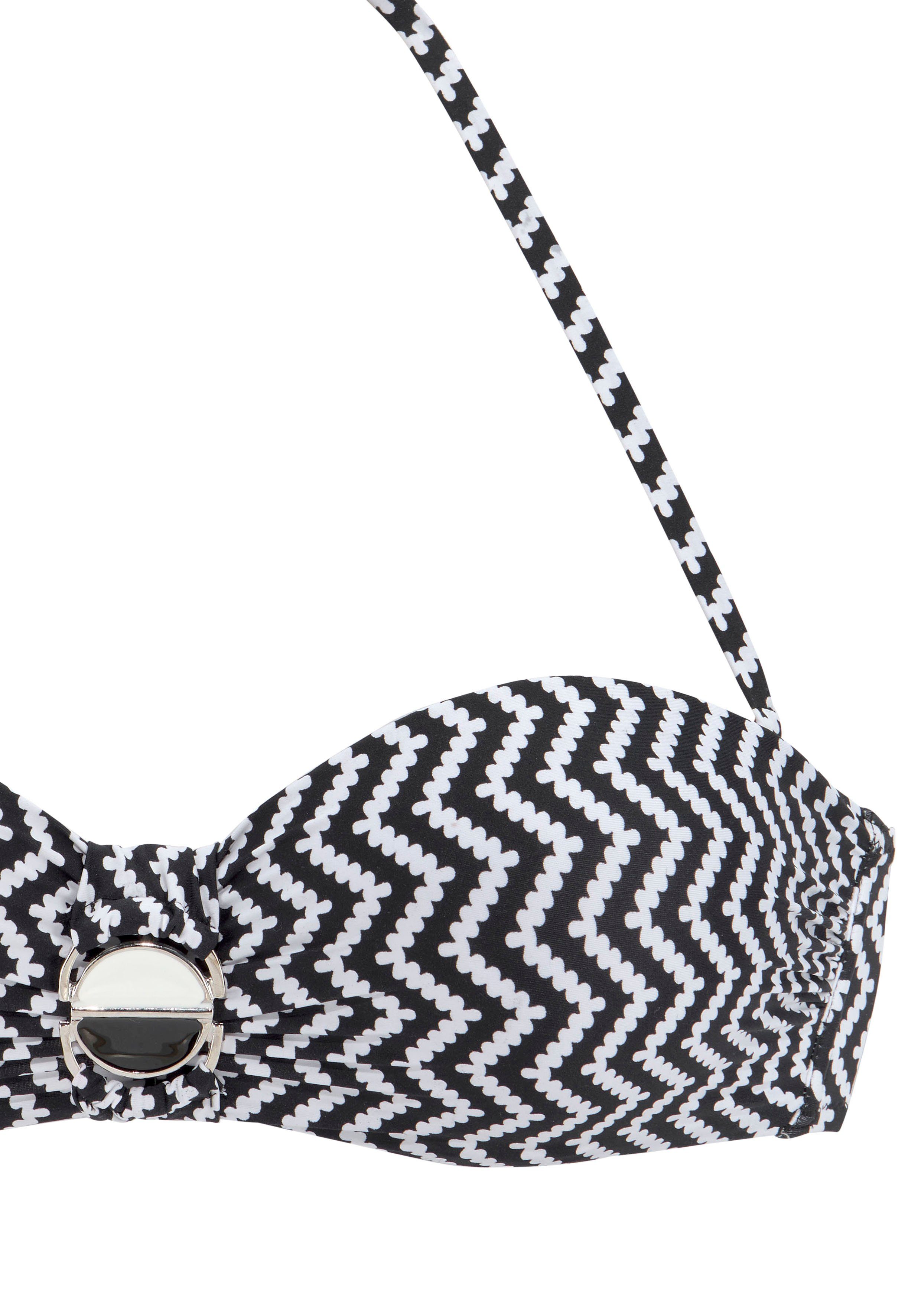 JETTE Bügel-Bandeau-Bikini mit Zier-Accessoires – Bild 3 von 5