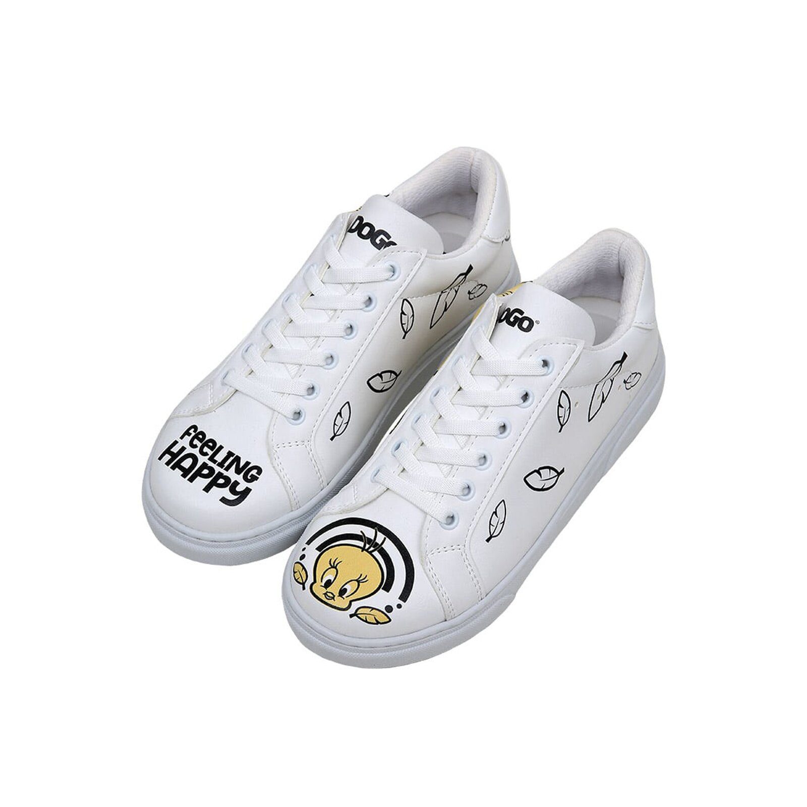 DOGO Ace Low-Top Sneaker Feeling-Happy Damen Sneaker Sneaker Handgefertigt