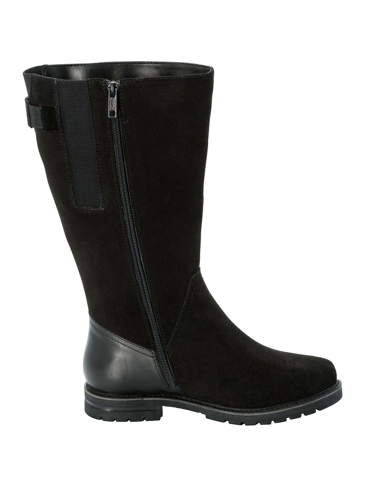 Sheego Große Größen Weitschaftstiefel mit elastischer Zierschnalle