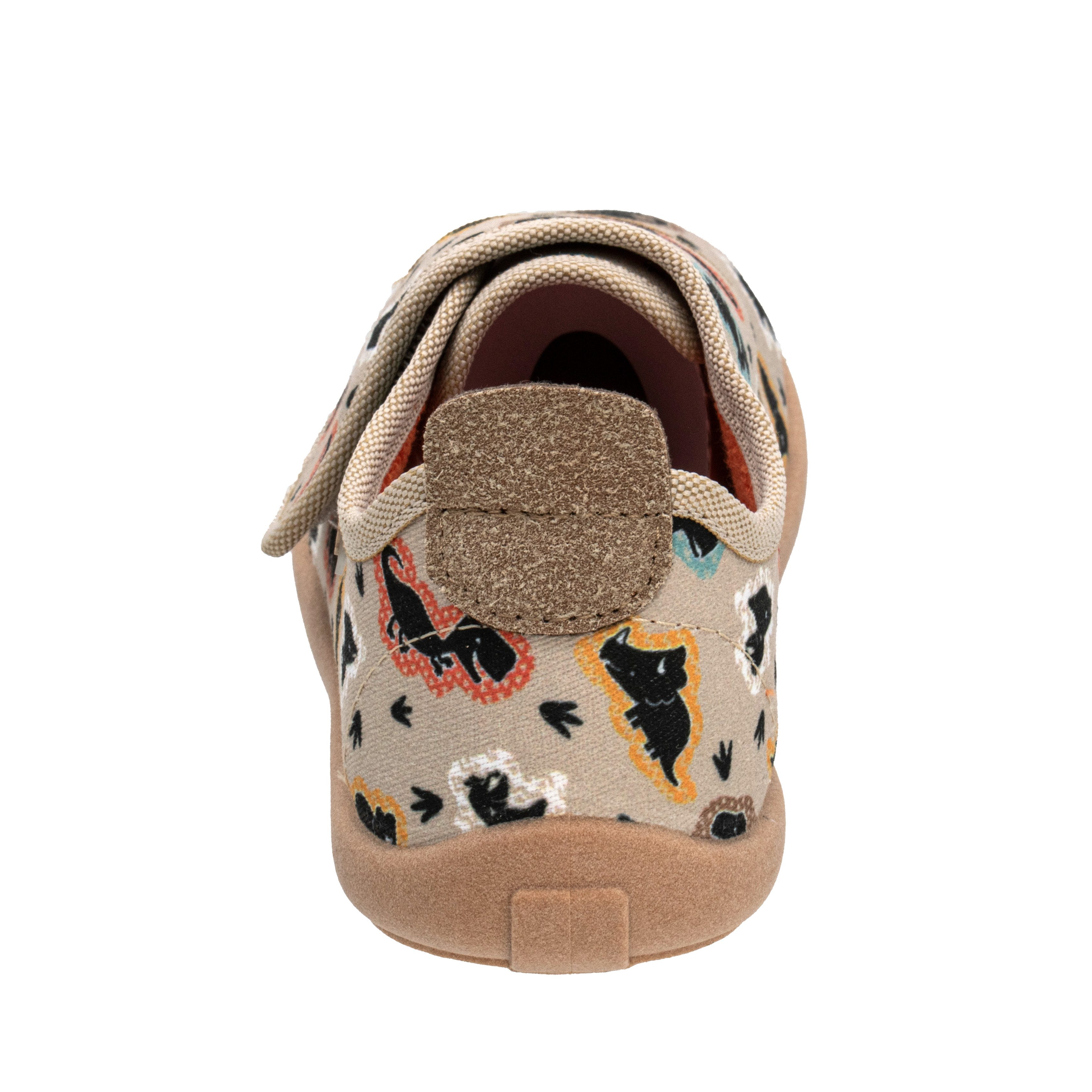 Fischer-Markenschuh Softer Hausschuh für Kinder, aus Baumwolle, mit Frotteefutter, Klettverschluss – Bild 5 von 5