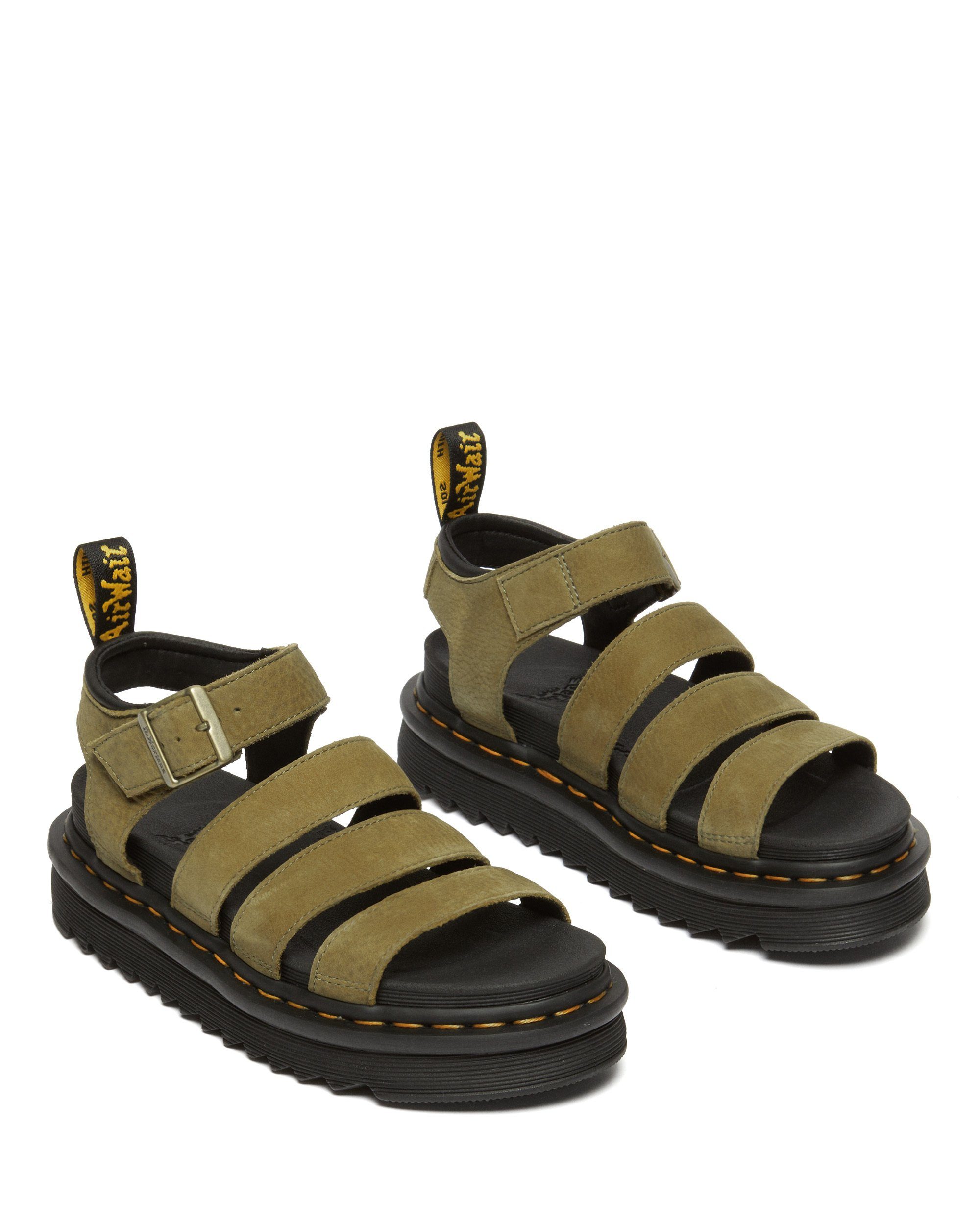 DR. MARTENS Blaire tumbled nubuck Sandale