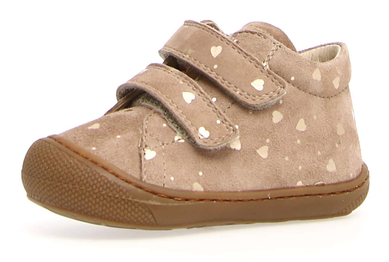 Naturino Cocoon Lauflernschuh Klettschuh mit Metallic-Herzchen, Größenschablone zum Download