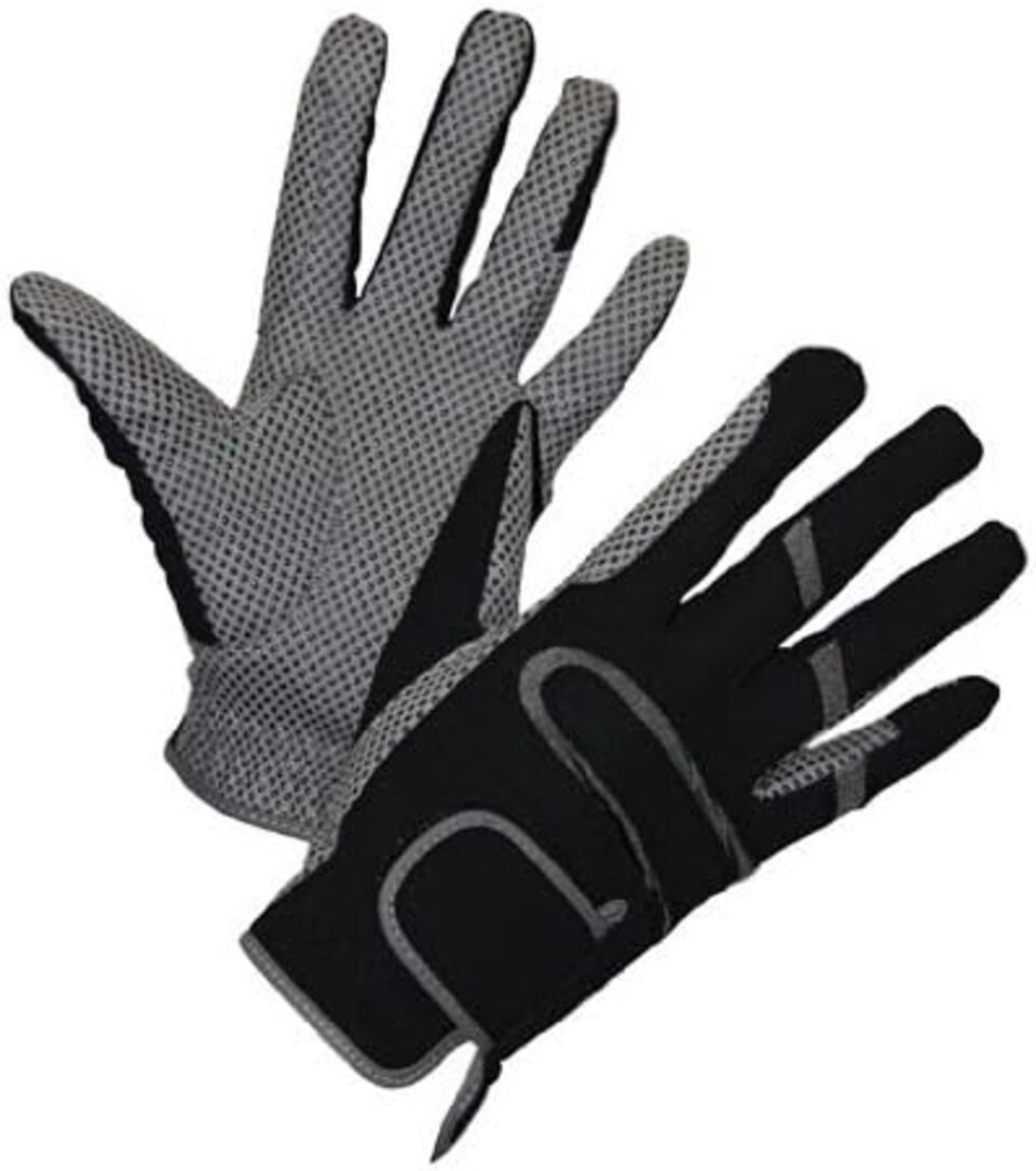 Covalliero Reithandschuhe Handschuh Amara Gr. S, grau / schwarz (1-St)