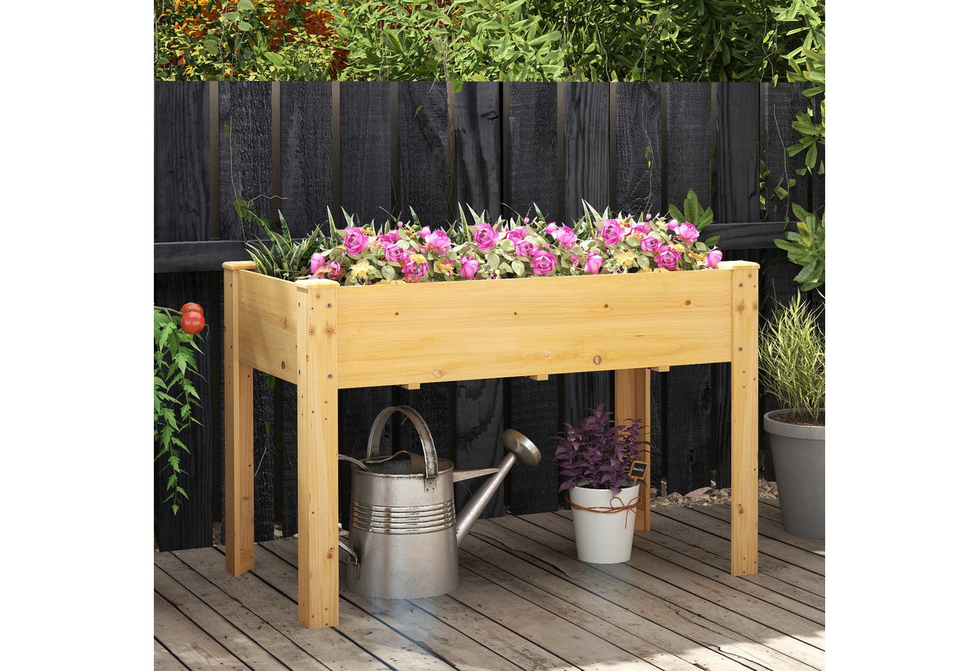 Thumbnail - COSTWAY Blumenkasten (1 St), Hochbeet, erhöhtes Gartenbeet, groß, 120x60x82cm