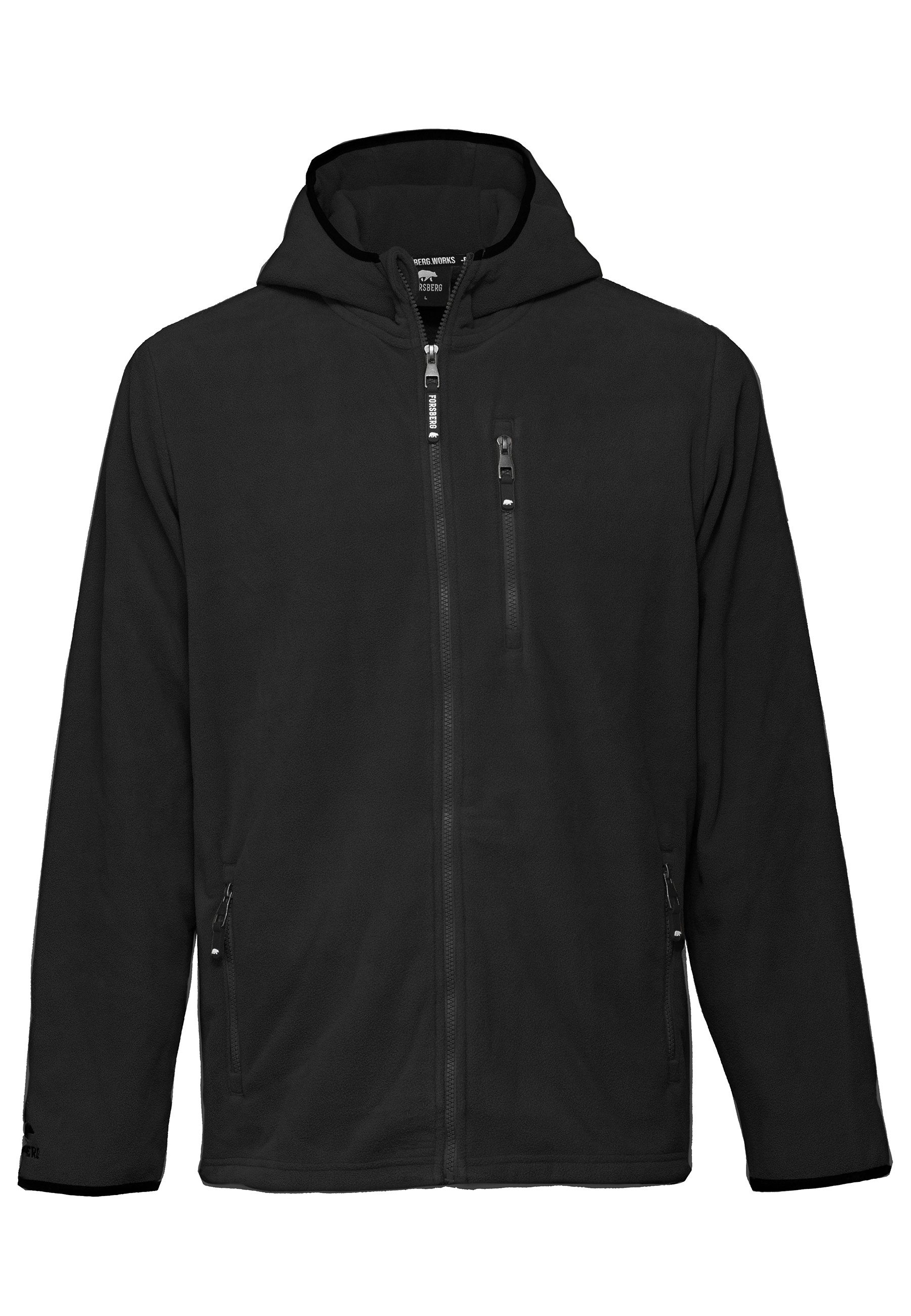 FORSBERG Sweatshirt Dicker Fleece Hoodie Zipper