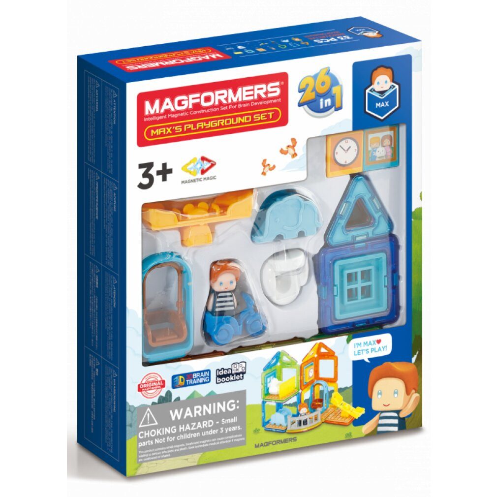 MAGFORMERS MINI Maxik's Spielplatz 33 Stück Konstruktions-Spielset, (Packung)