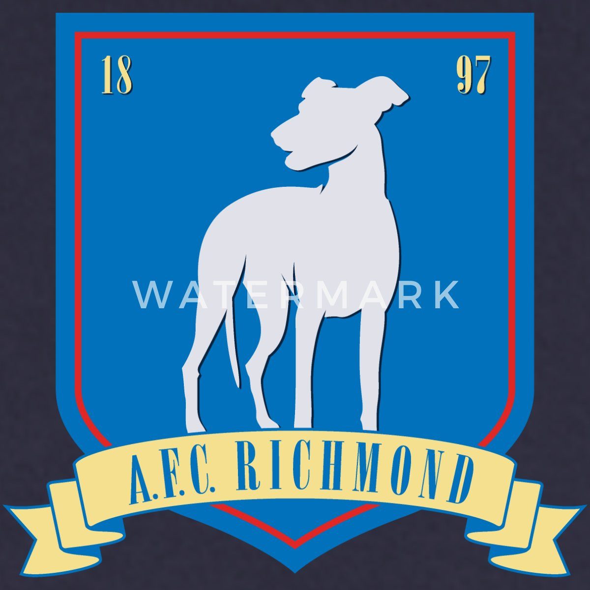 Spreadshirt Sweatshirt Ted Lasso A.F.C Richmond Brust Logo Unisex Pullover günstig online kaufen