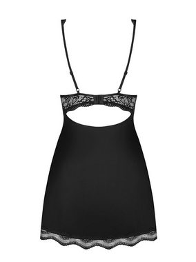 Obsessive Negligé Negligee Luvae schwarz mit String elastisch transparent (2-tlg)