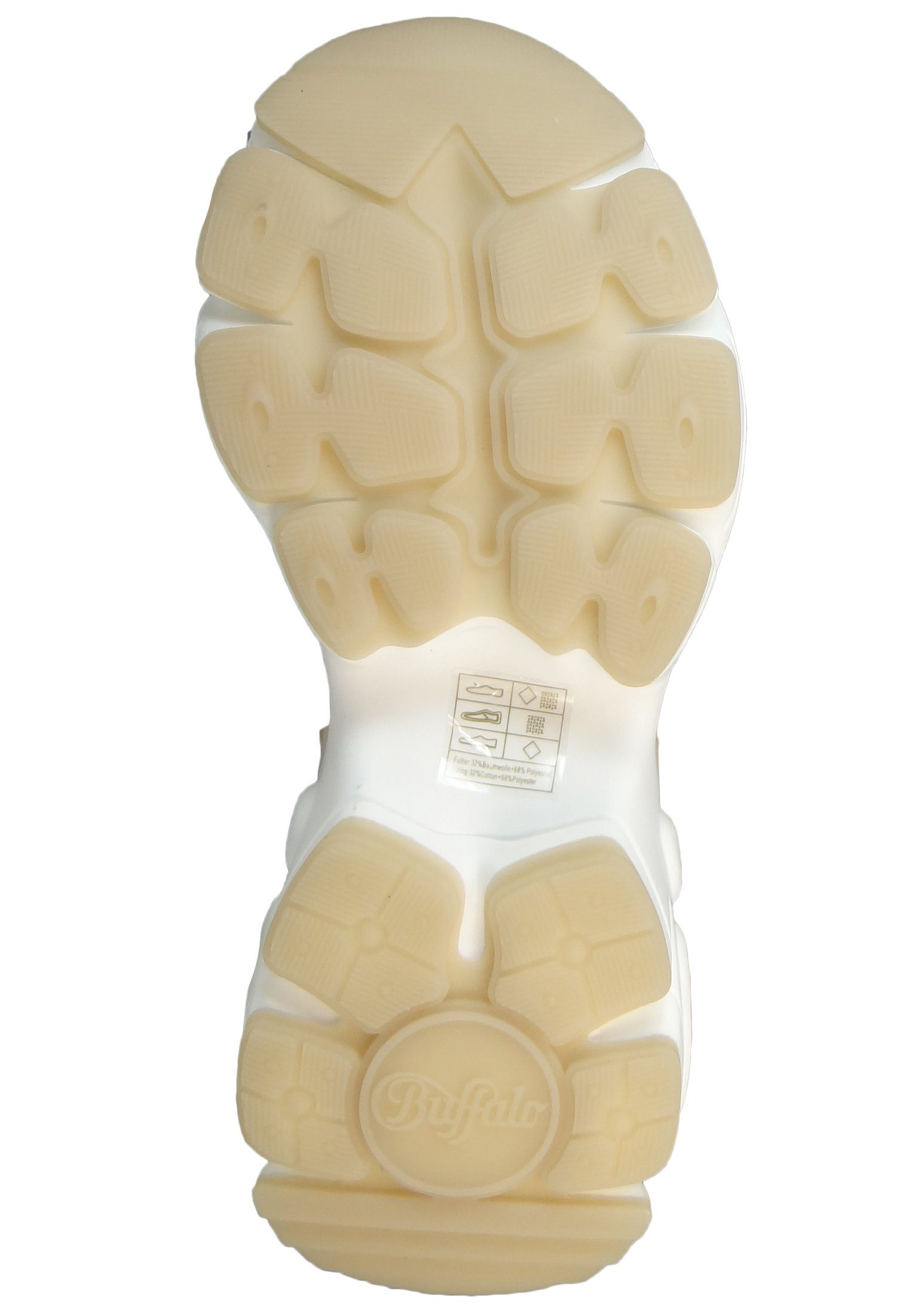 Buffalo 1630810 Binary Low Top Cream Sneaker