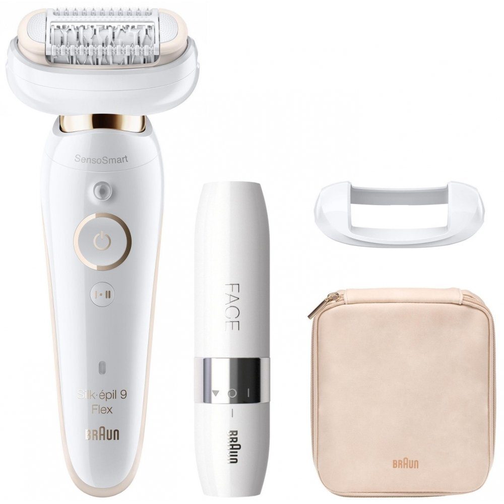Epilierer Silk-epil 9 Flex 9-005 SensoSmart Wet & Dry - Epilierer - weiß/​gold