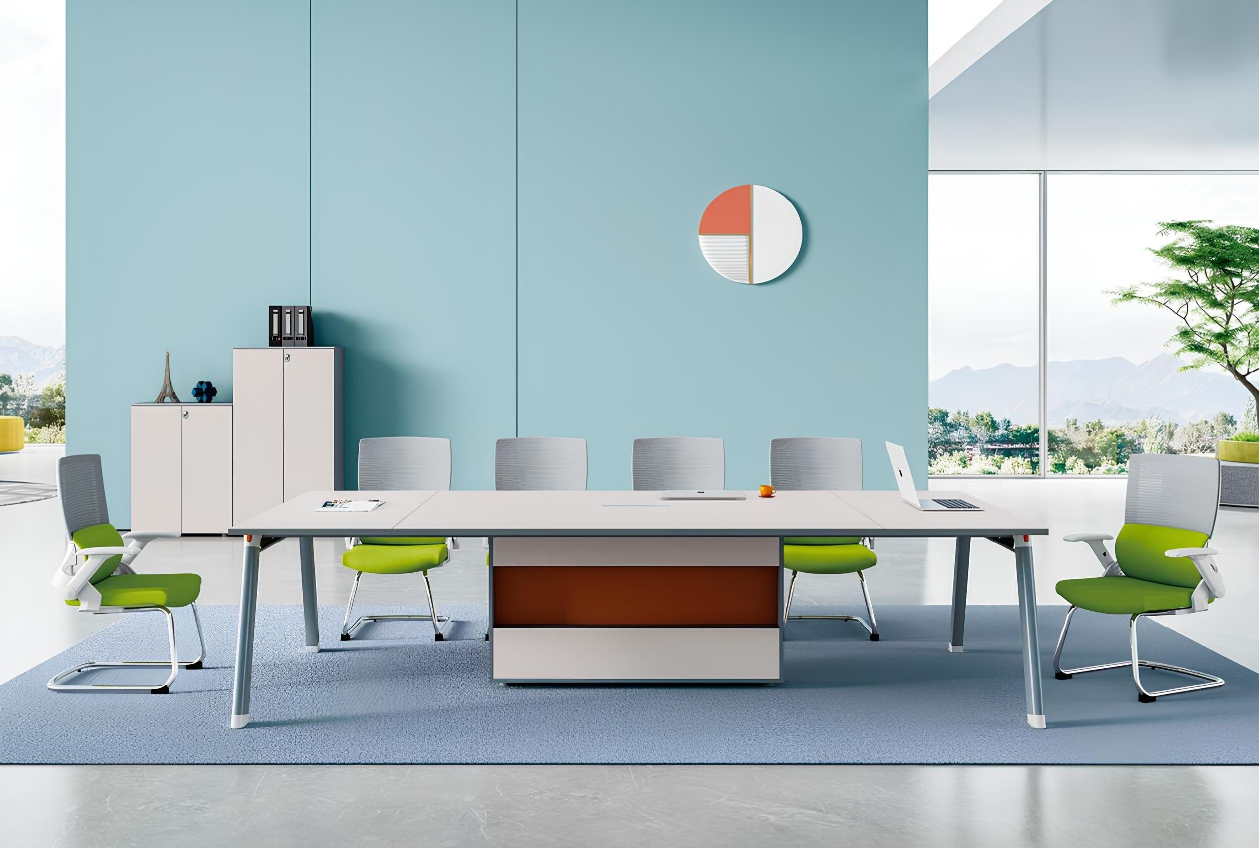 Xlmoebel Konferenztisch Designer Holztisch in modernem Design für Büro und Konferenzen (Konferenztisch), Hergestellt in Europa
