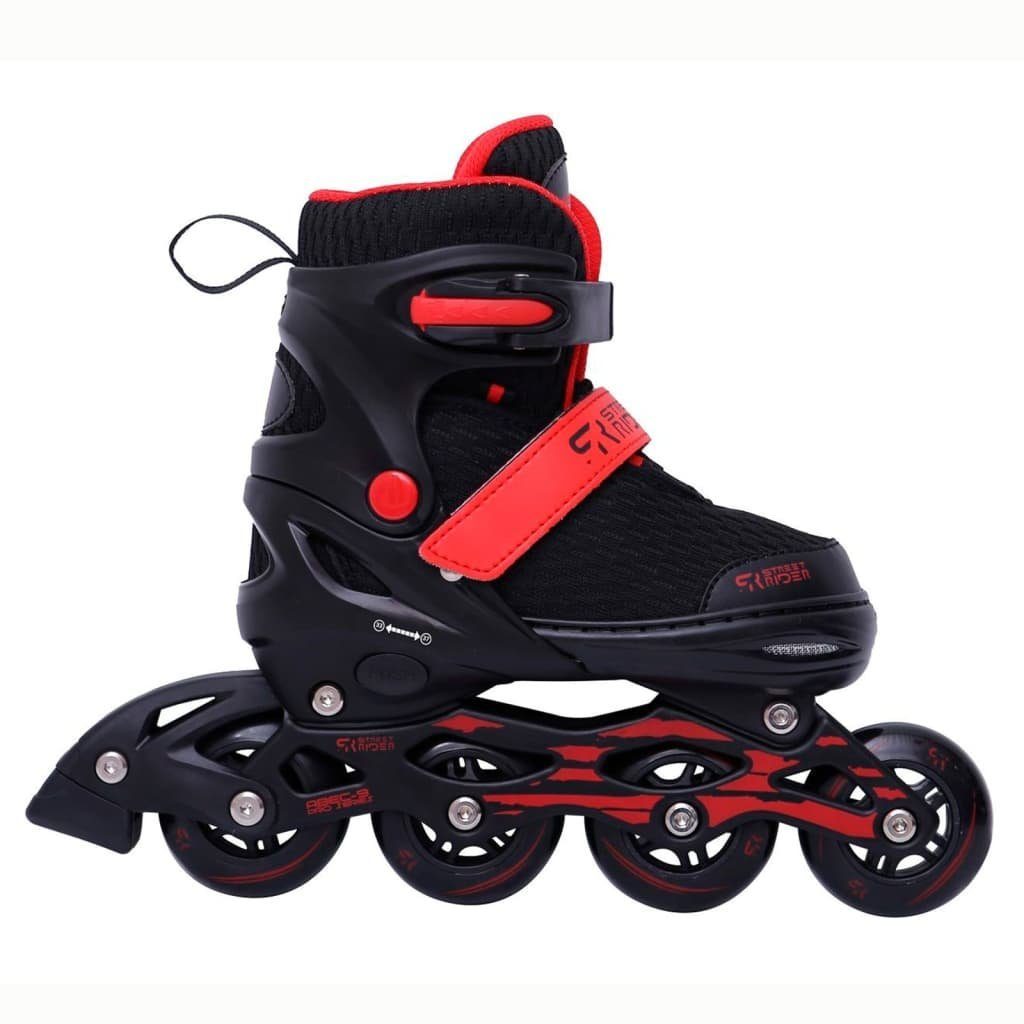 Street Rider Inlineskates Inline-Skates Verstellbar Pro Schwarz Größe 38-42