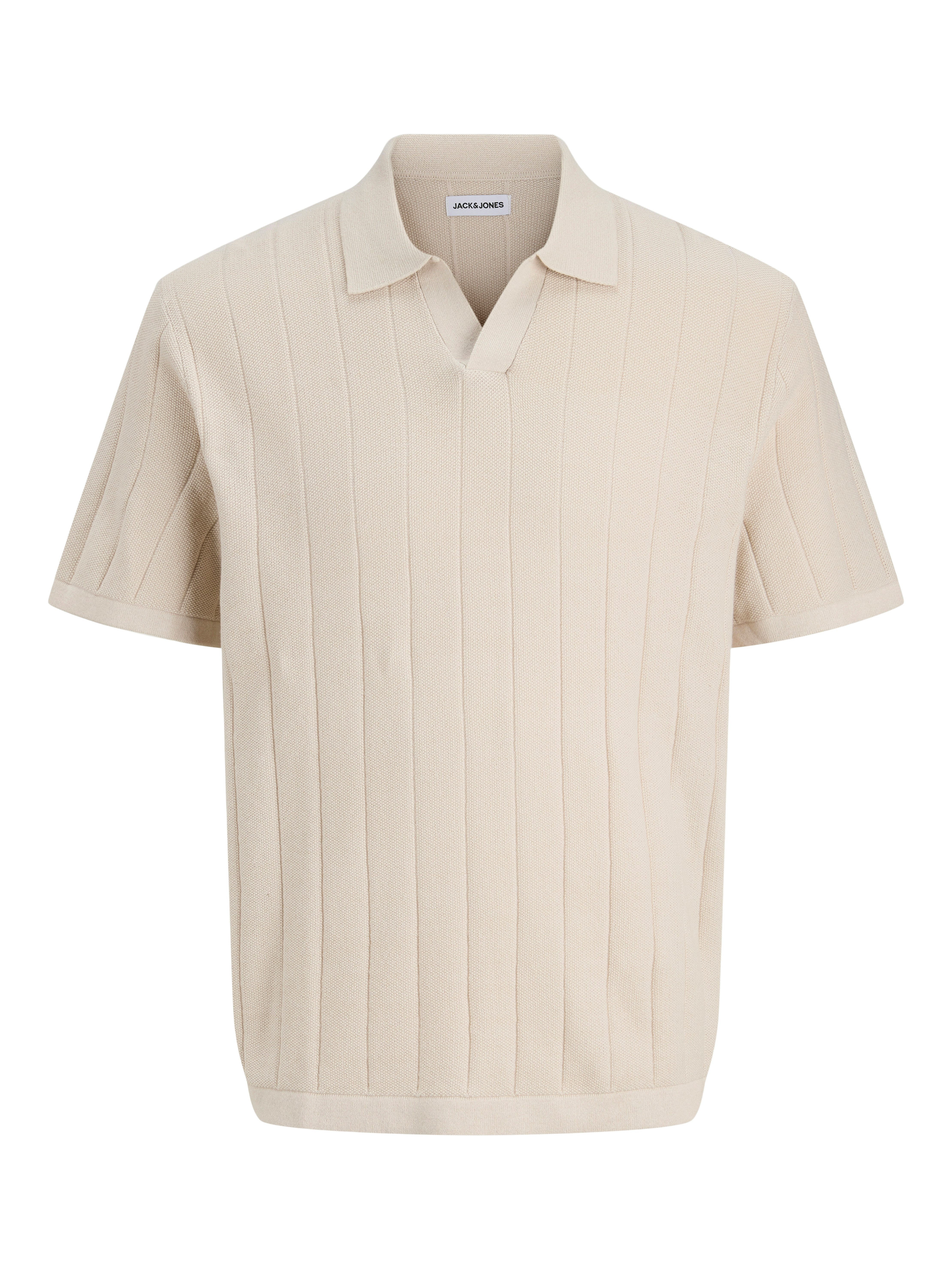 Polokragenpullover JJEBRADLEY KNIT SPLIT NECK SS SN