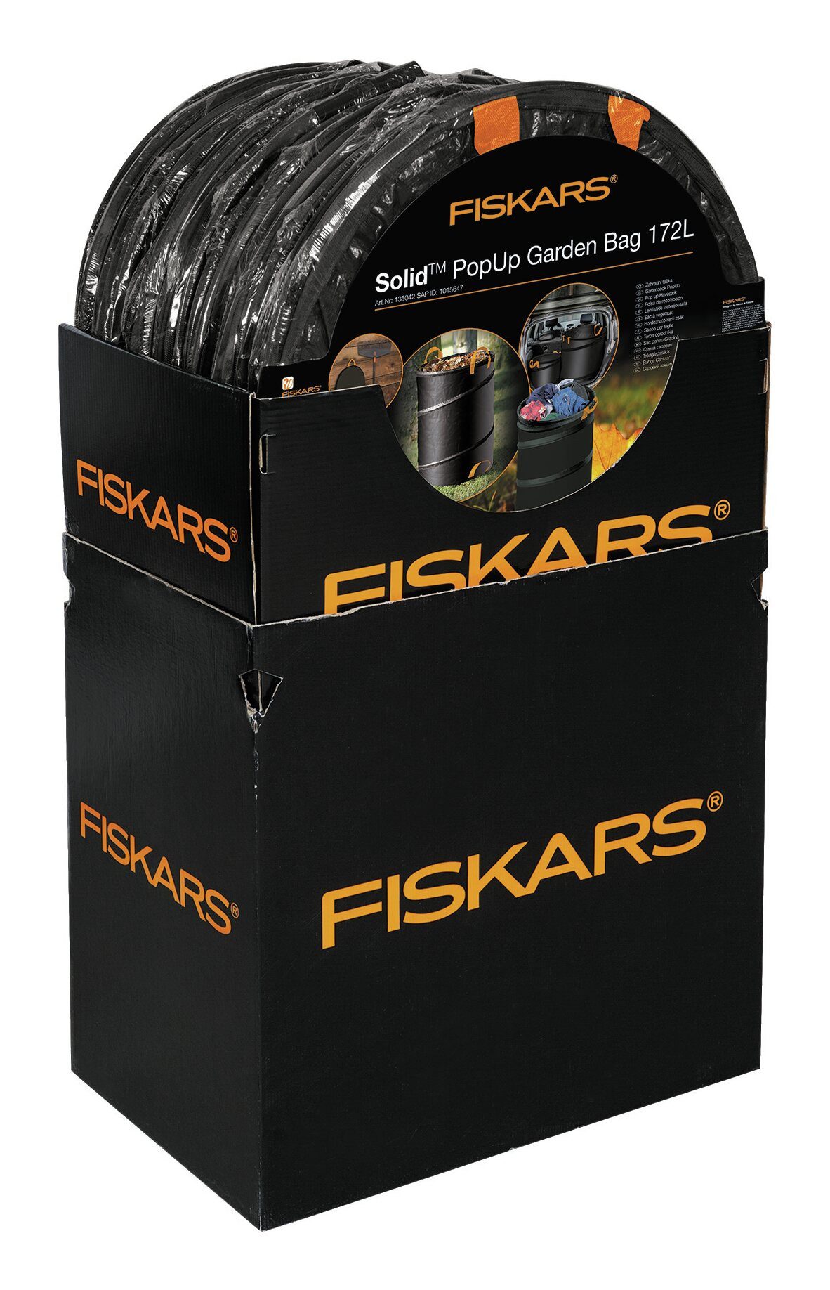 Fiskars Gartensack, 172 l, (16 Stück), PopUp Sack 172L Solid 16er Display
