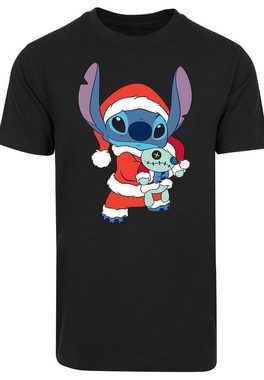 F4NT4STIC T-Shirt Disney Lilo & Stitch Christmas Print