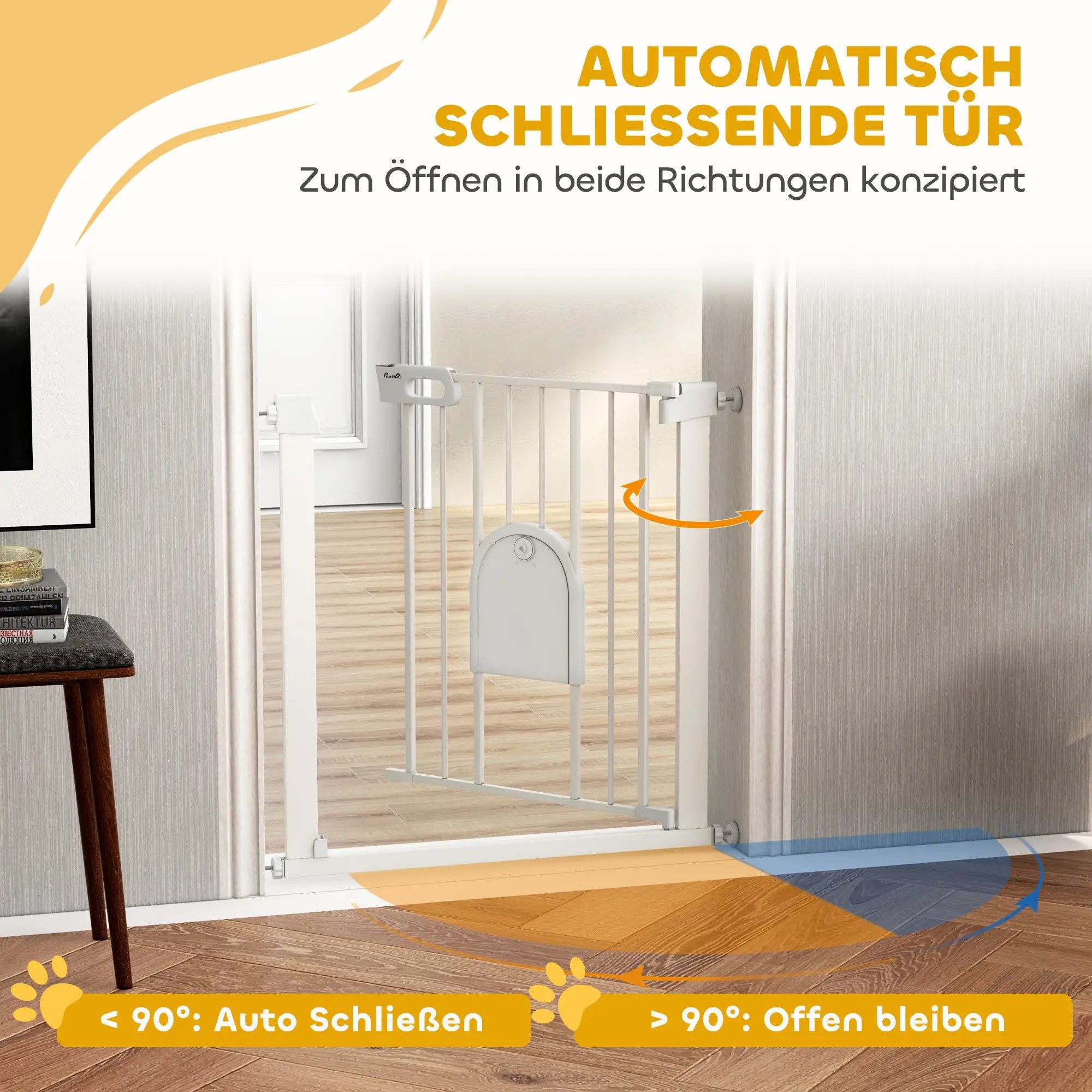 BlingBin Tierabsperrgitter Türschutzgitter Treppenschutzgitter Hunde Absper günstig online kaufen