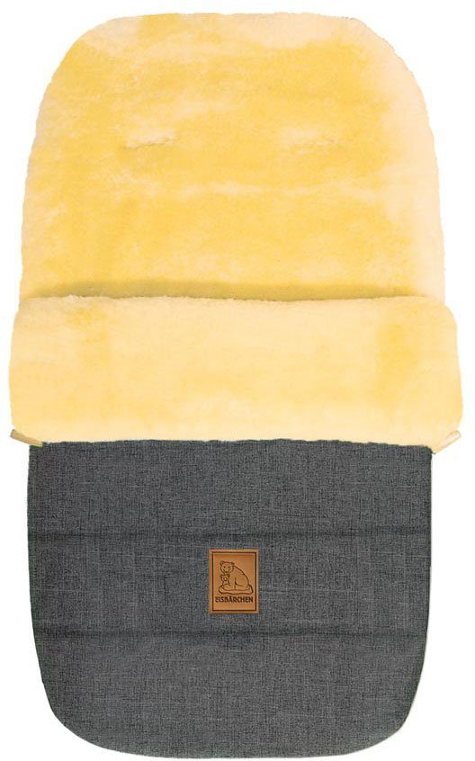 Fußsack Eisbärchen - Lammfell Winterfußsack - Premium Qualität