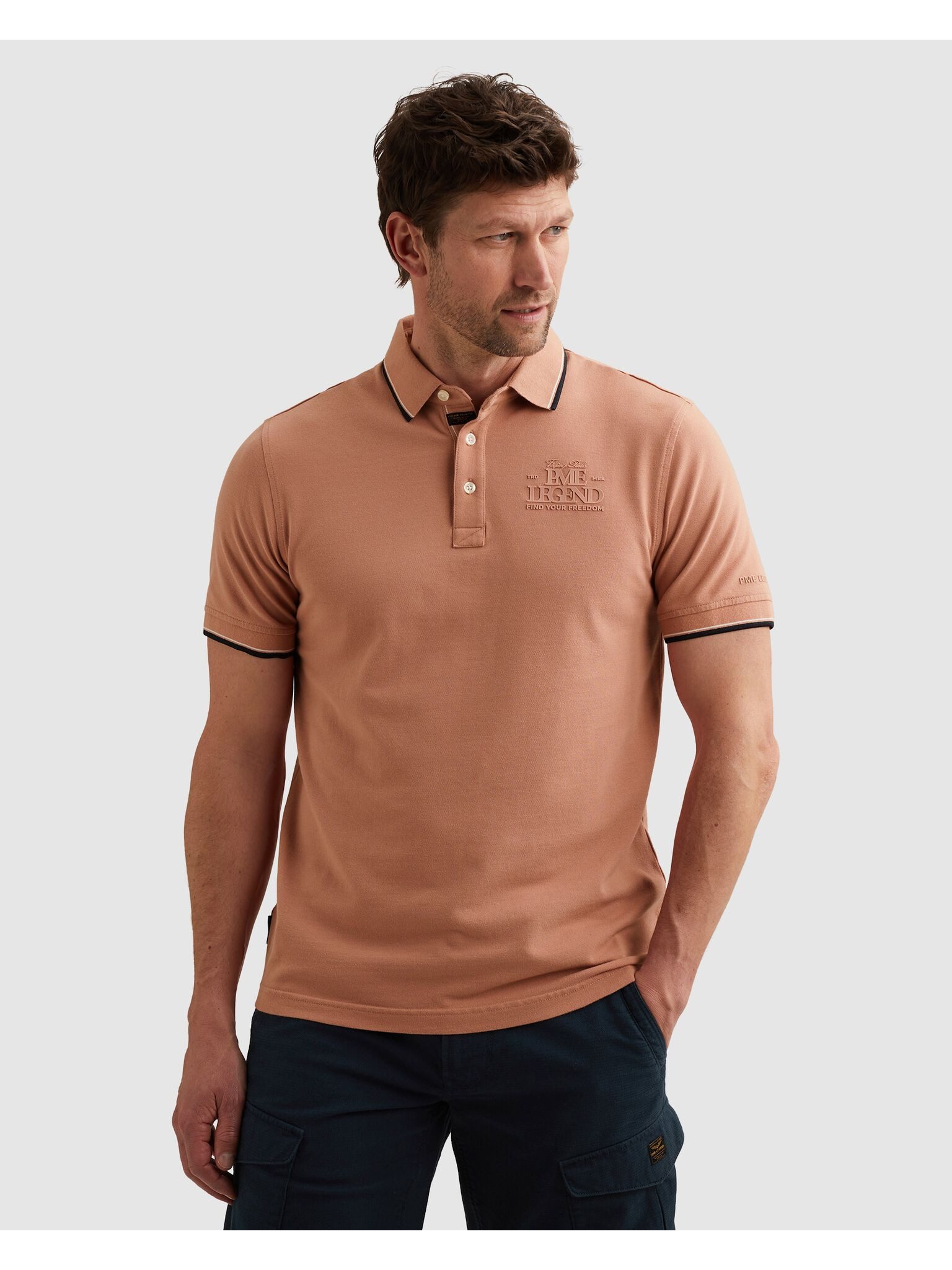 PME LEGEND Poloshirt Short sleeve polo stretch pique Regular fit, Kurzarm, casual Stil