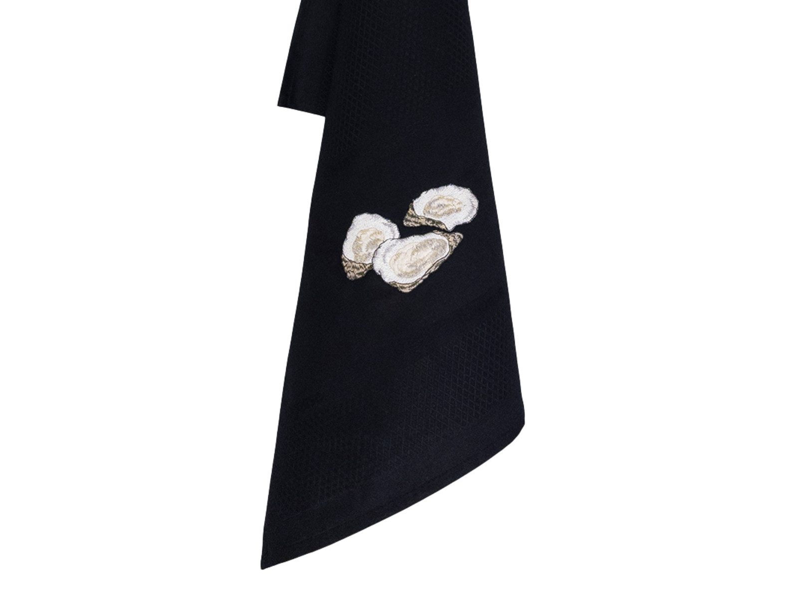 Vista Portuguese Geschirrtuch Geschirrtuch Oysters schwarz 50x70cm