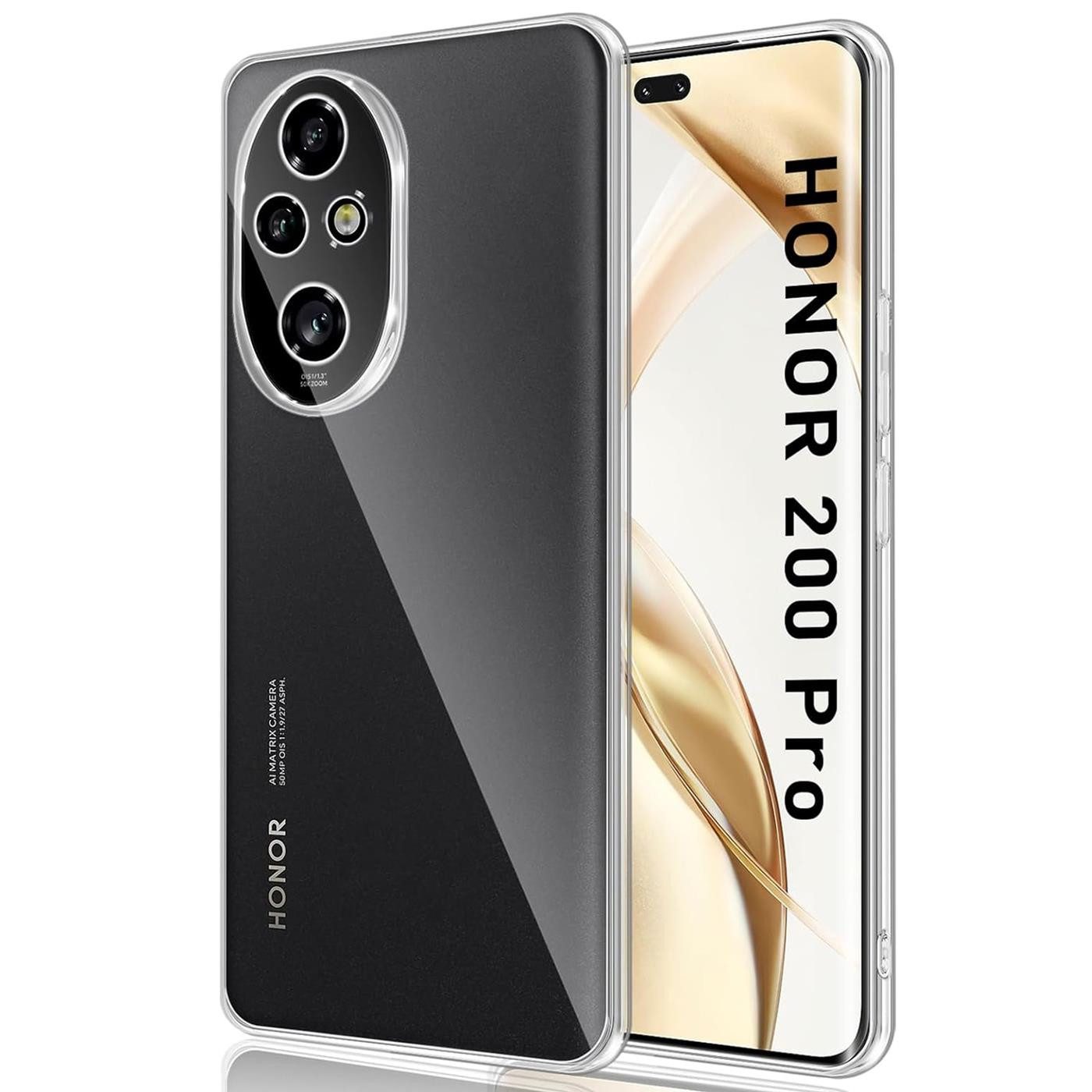 CoolGadget Handyhülle Transparent Ultra Slim Case für Honor 200 Pro 6,78 Zoll, Silikon Hülle Dünne Schutzhülle für Honor 200 Pro Hülle