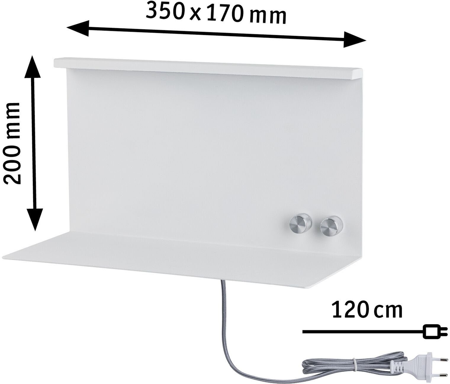 USB-Ladefunktion, ohne Wandleuchte Jarina, Paulmann Leuchtmittel LED