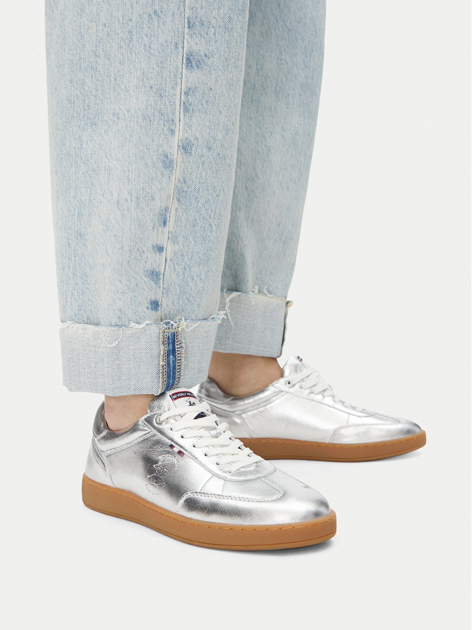 BEVERLY HILLS POLO CLUB Beverly Hills Polo Club Damen-Sneakers Silber WI44-VOUN-02 Sneaker