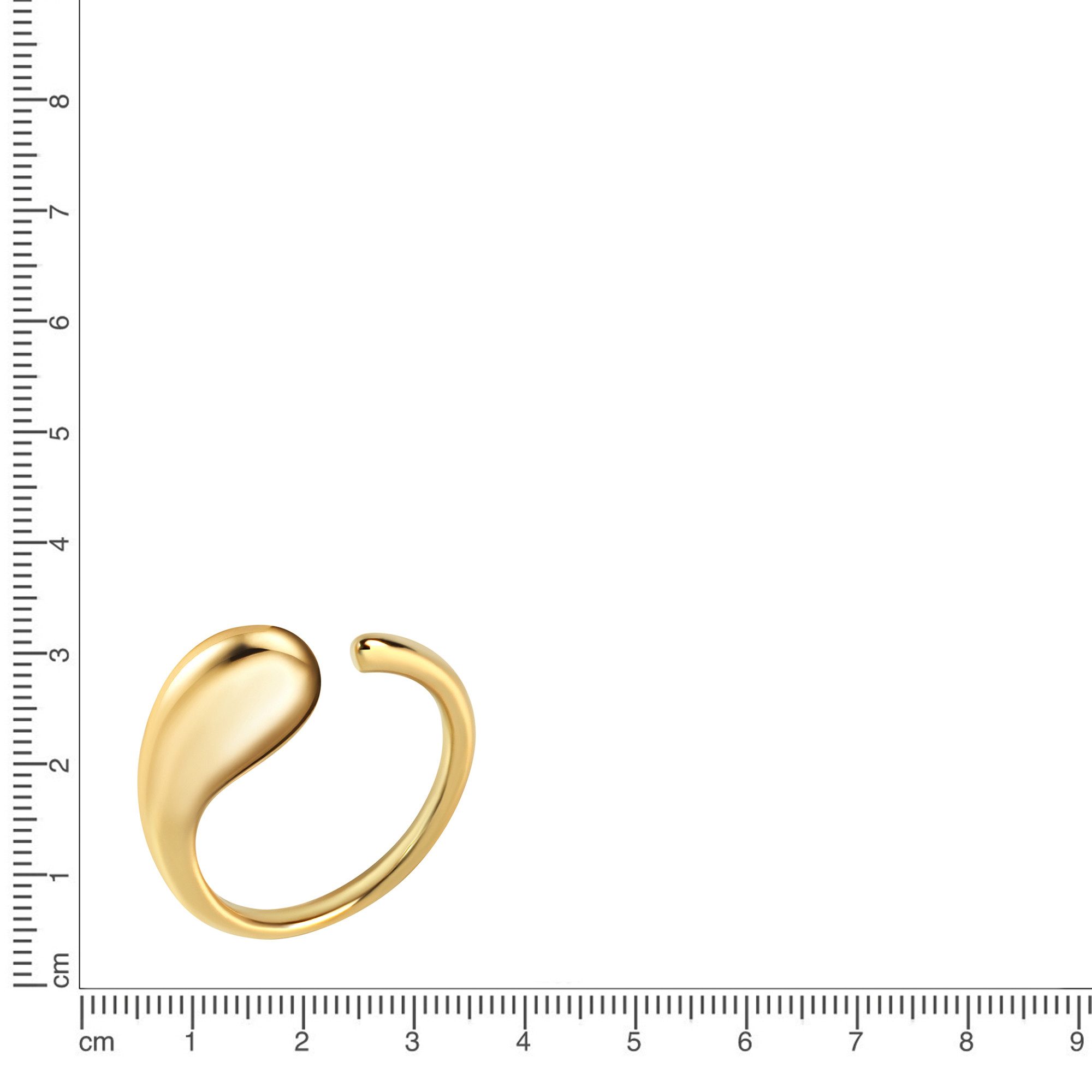 Vivance Fingerring 925 Sterling Silber vergoldet günstig online kaufen
