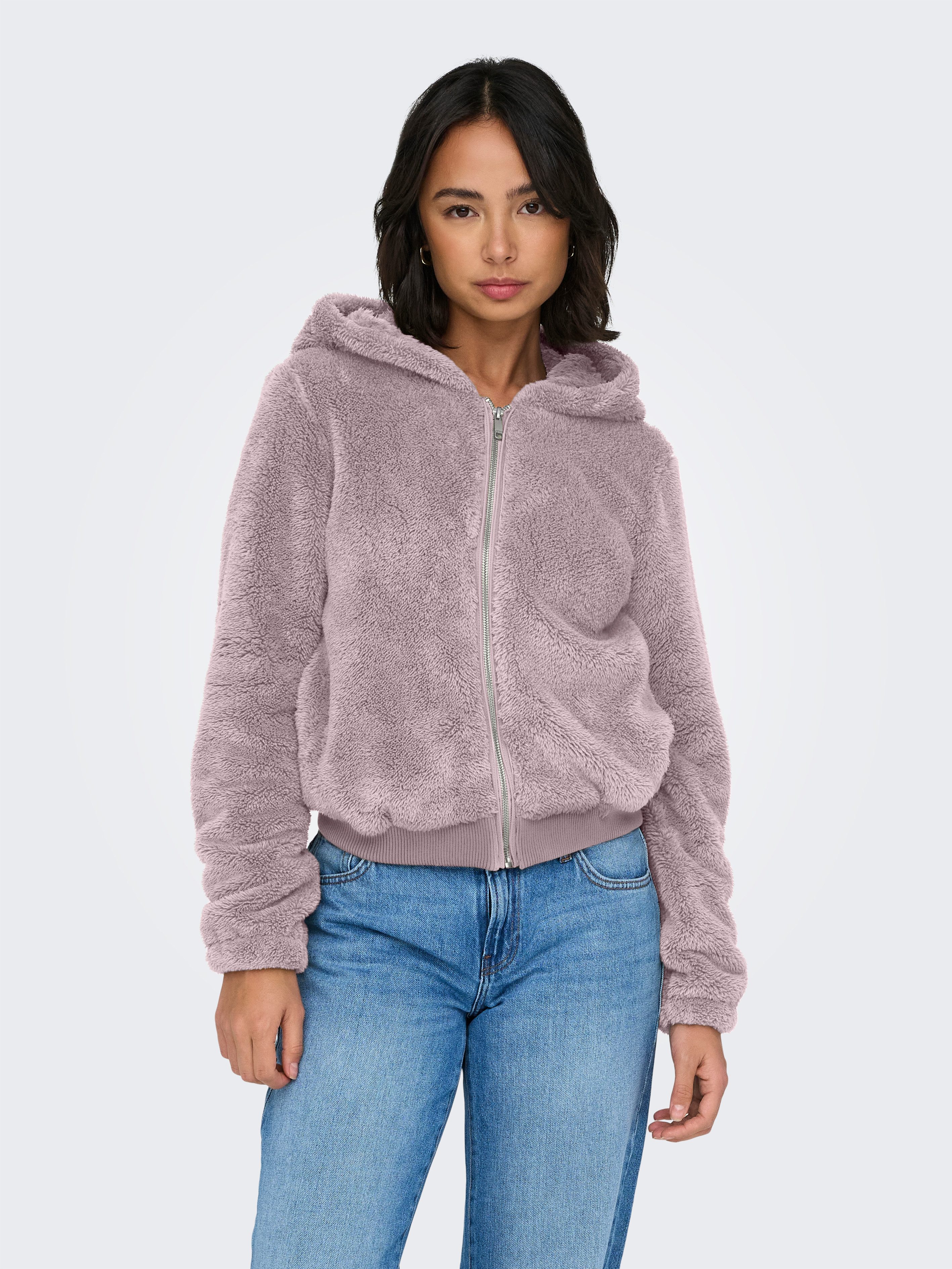 ONLY Kapuzenplüschjacke ONLNEWANNA CONTACT SHERPA JKT OTW NOOS günstig online kaufen
