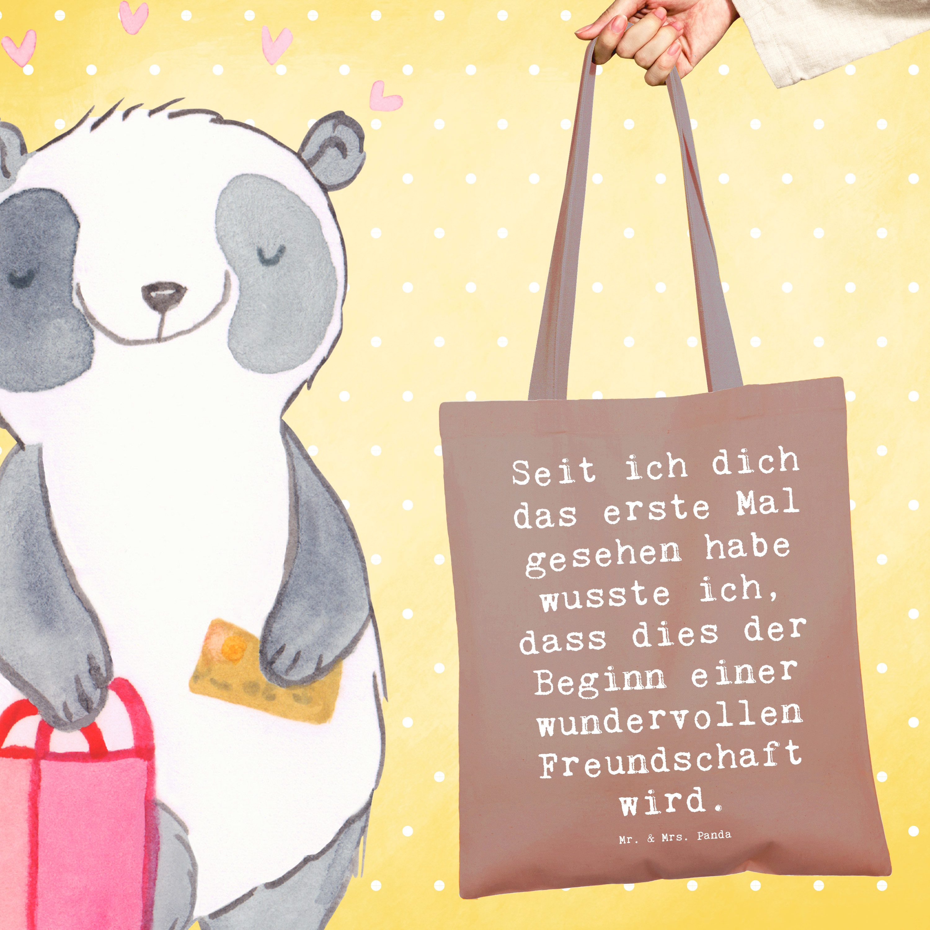 Mr. & Mrs. Panda Tragetasche (Packung, 1-tlg., Neue Freunde finden), Lange Tragegriffe