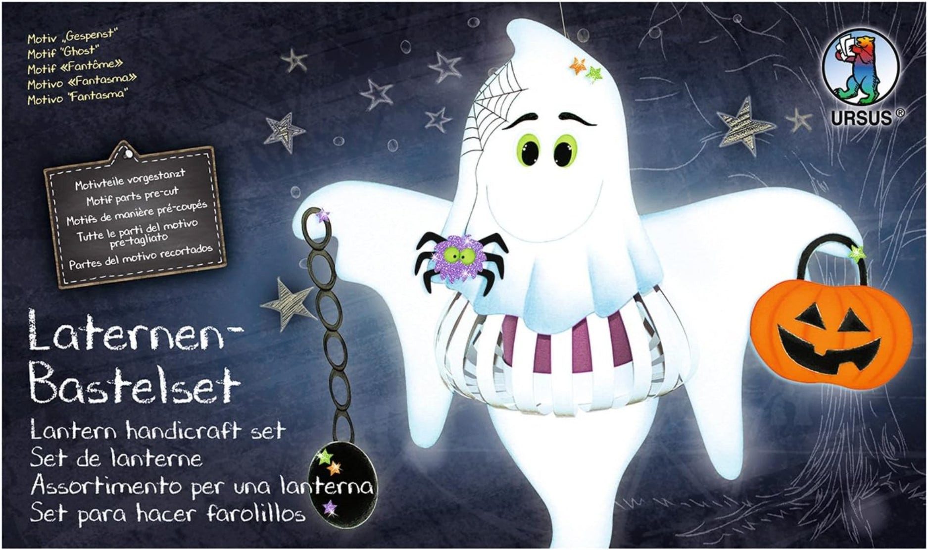 URSUS Umzugslaterne URSUS Laternen Bastelset Gespenst