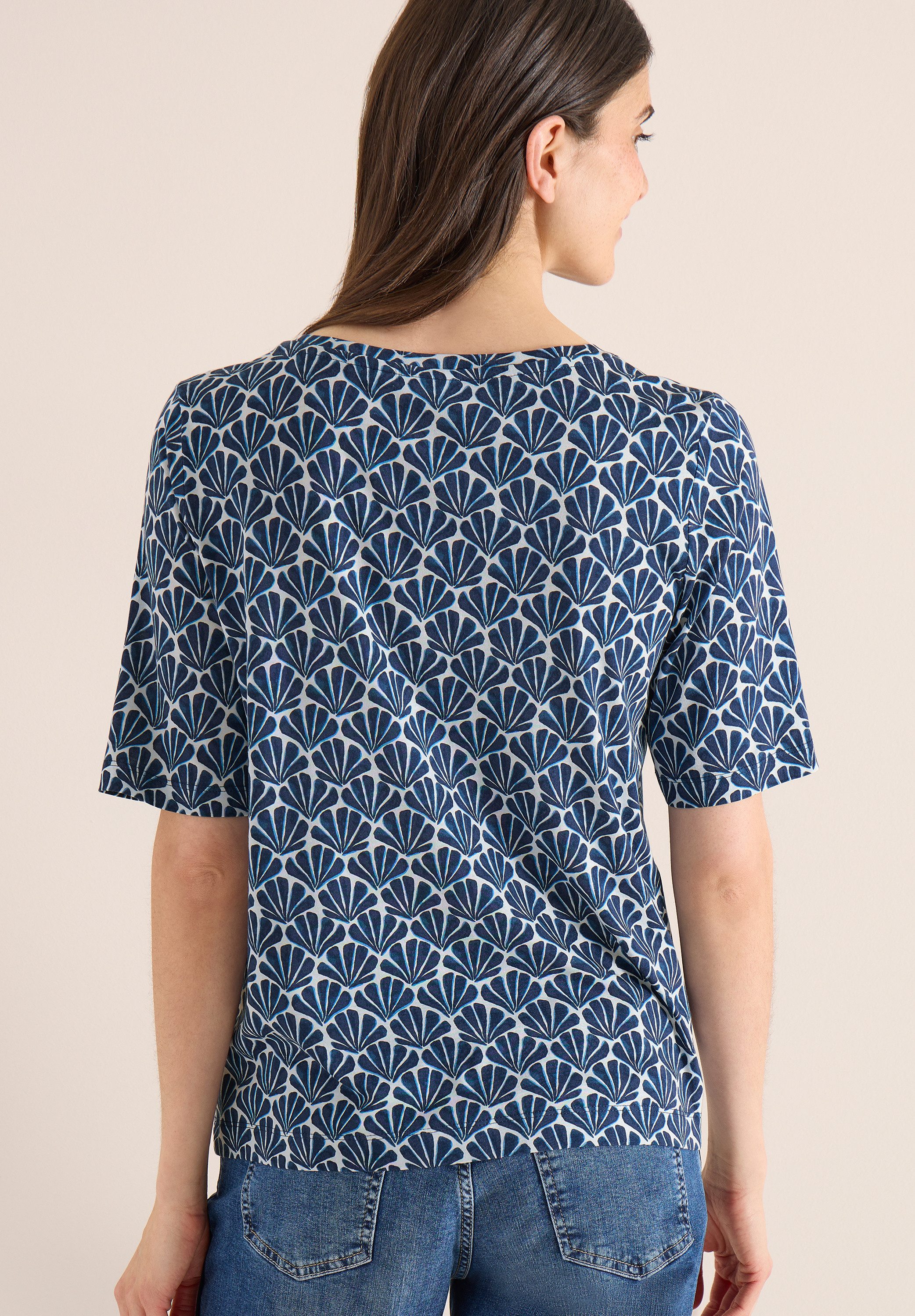 CECIL T-Shirt mit All-Over Print günstig online kaufen