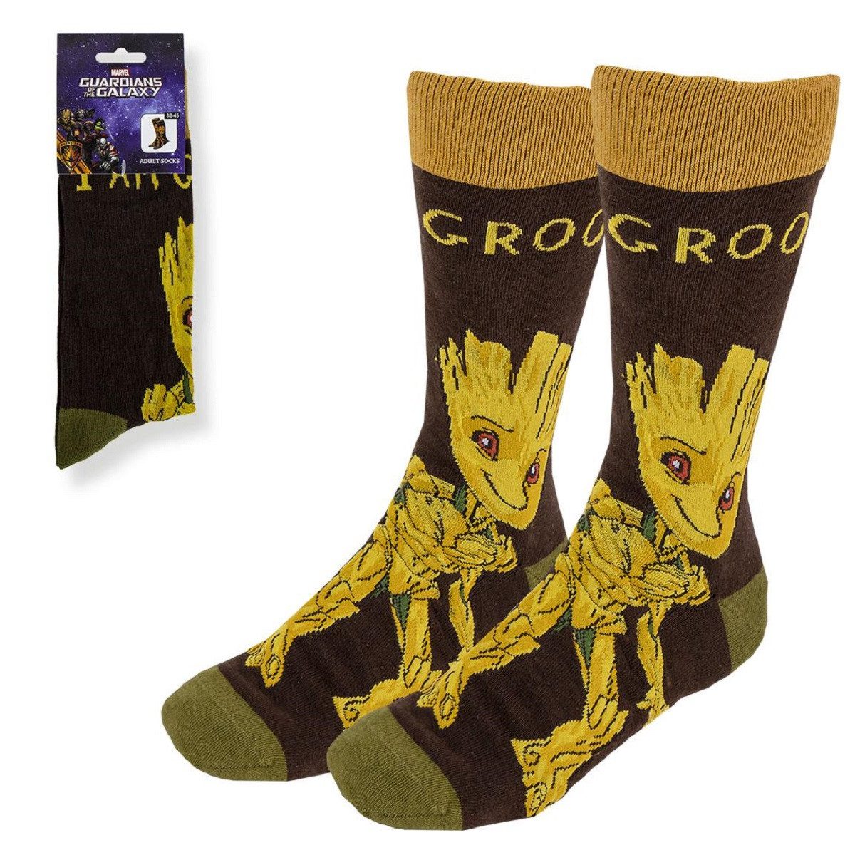 Guardians Of The Galaxy Socken Groot 1 Paar Socken für Erwachsene Размер 38–45