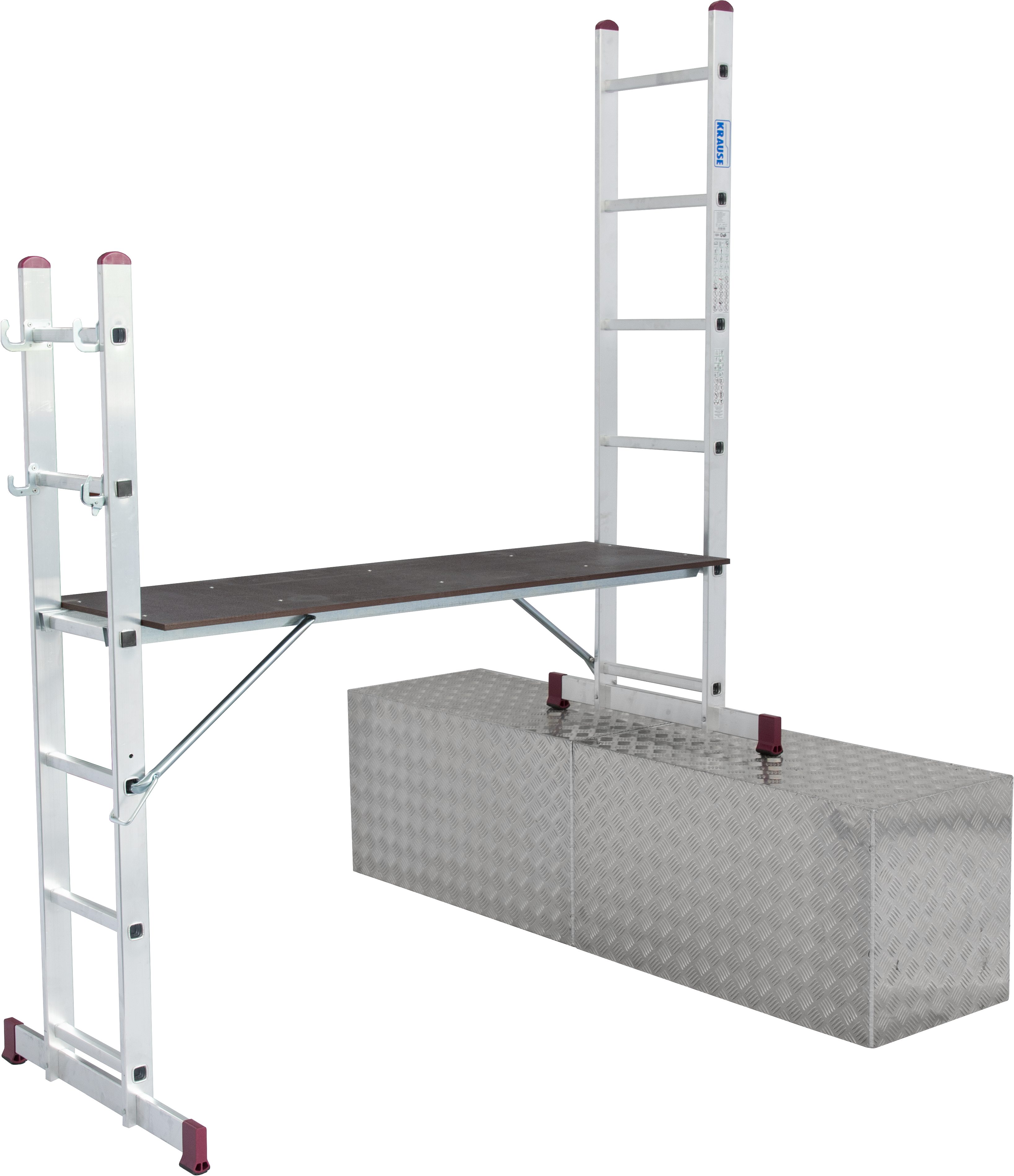 KRAUSE CORDA work scaffold, ladder scaffold with 4-in-1 function