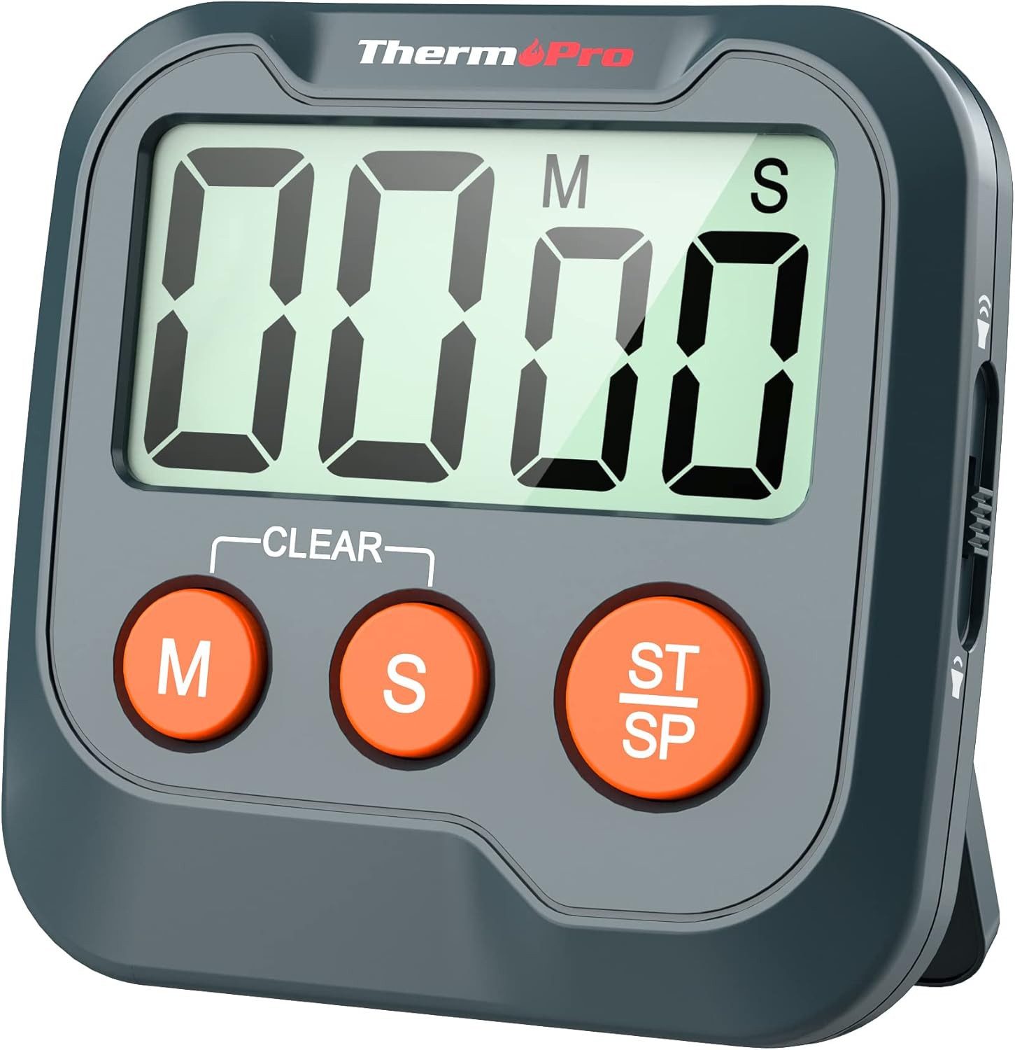 Forrlite Intervall-Timer Digitaler Timer Kinder Eieruhr, (Küchentimer mit Stoppuhr 99min 59sek, Kurzzeitwecker Küche mit Lautstärke einstellbar), Kurzzeitmesser für Schule, Büro, Sport & Freizeit