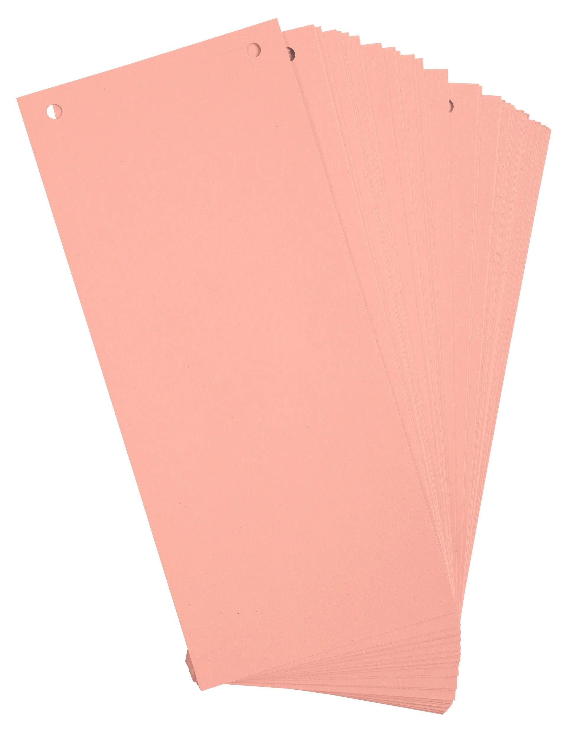 EXACOMPTA Aktenordner 12x Pack 100 Разделительные полосы 2-fach gelocht Karton 105x240mm Rosa 13335B, Manila Register