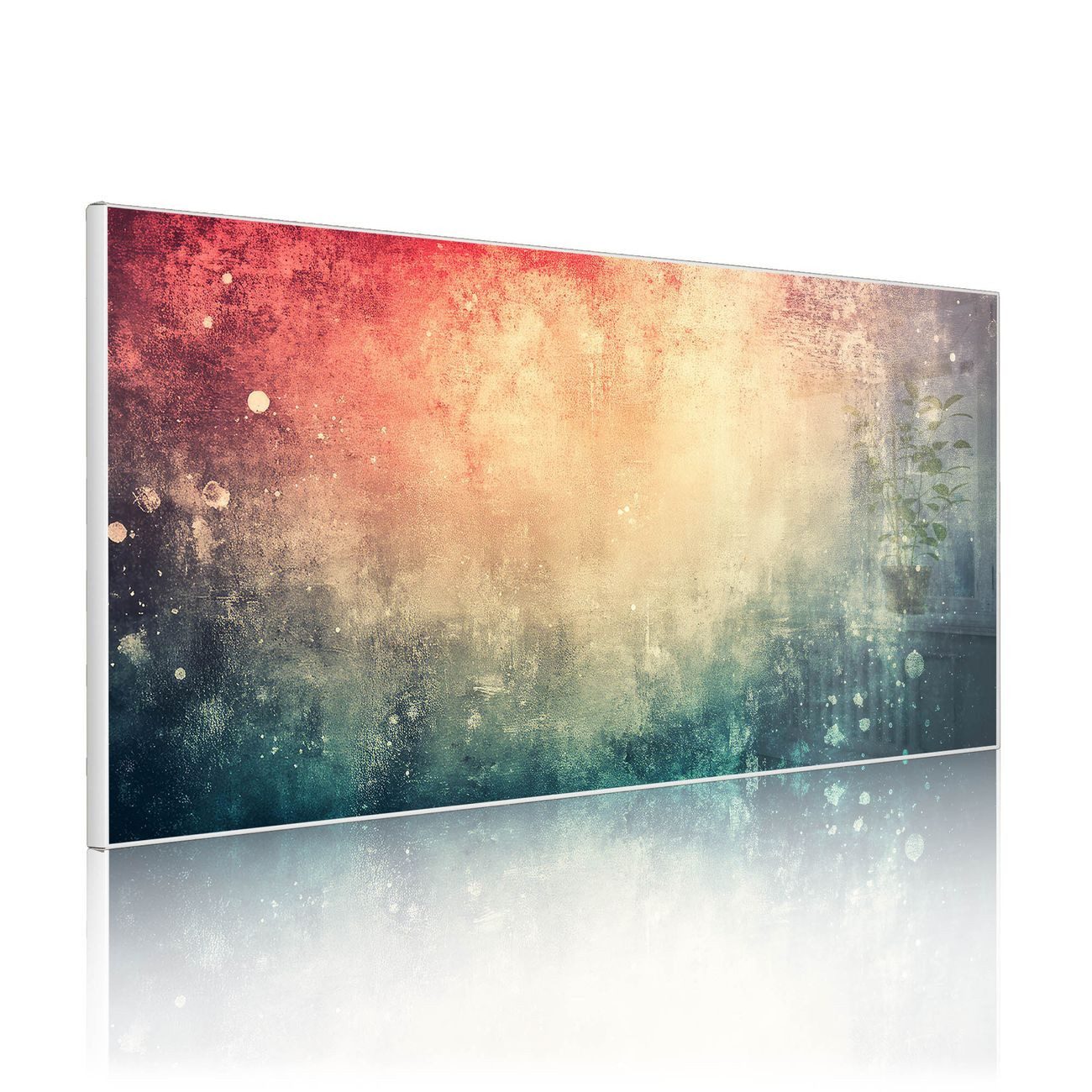 banjado Magnettafel Weiß aus Stahl Querformat mit Motiv Struktur Verträumt, (inkl. 4 Magnete, Stahlmagnettafel)
