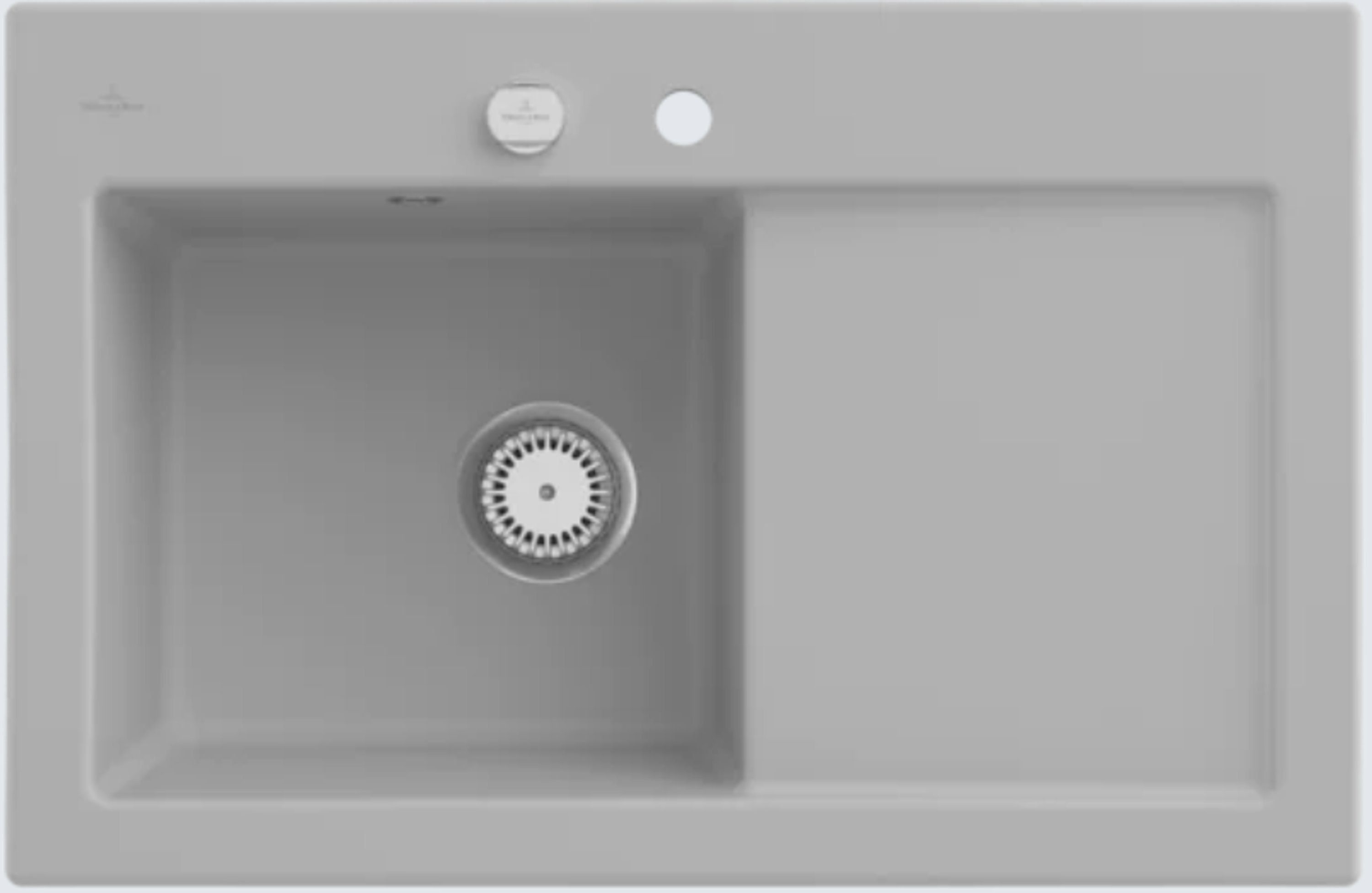 Villeroy & Boch Küchenspüle 6772 02 SM, Rechteckig, 78/22 cm, Subway Serie, Becken links und rechts möglich
